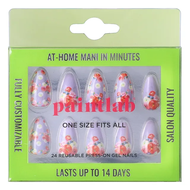 paintlab-florence-short-almond-press-on-nails image 1
