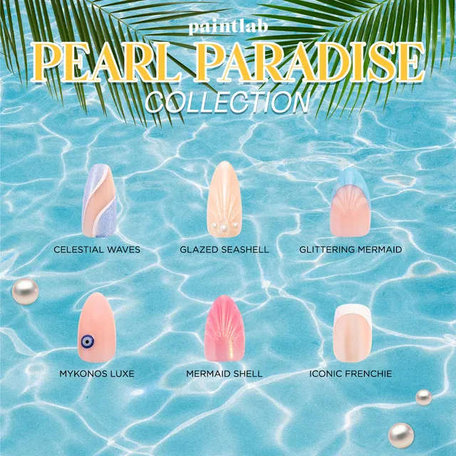 paintlab-summer-collection-pearl-paradise-themed-press-on-nails-luminous-ocean-i image 1