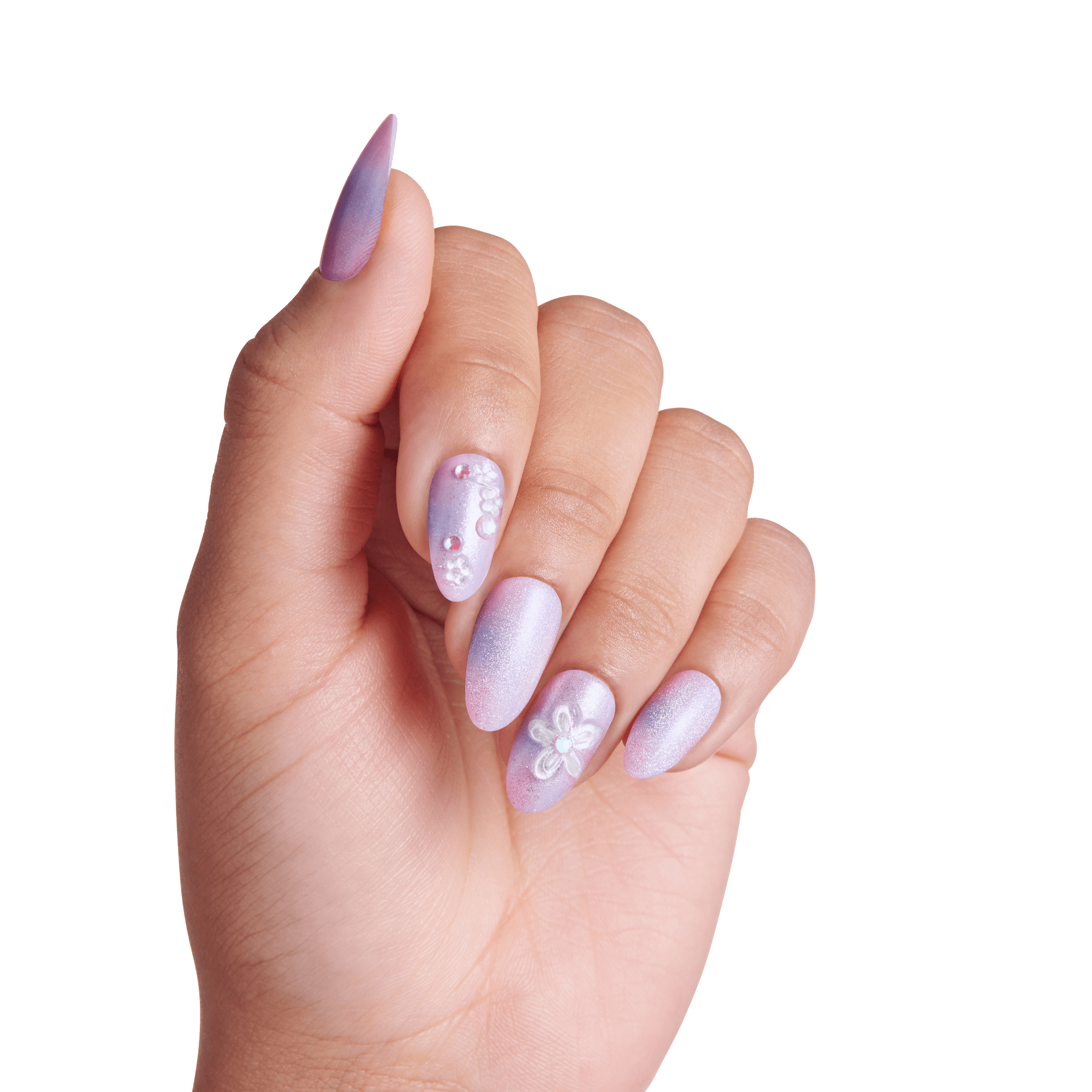 impress-premium-pick-me-first-no-glue-press-on-nails-multicolor-3d-jewel-design- image 3