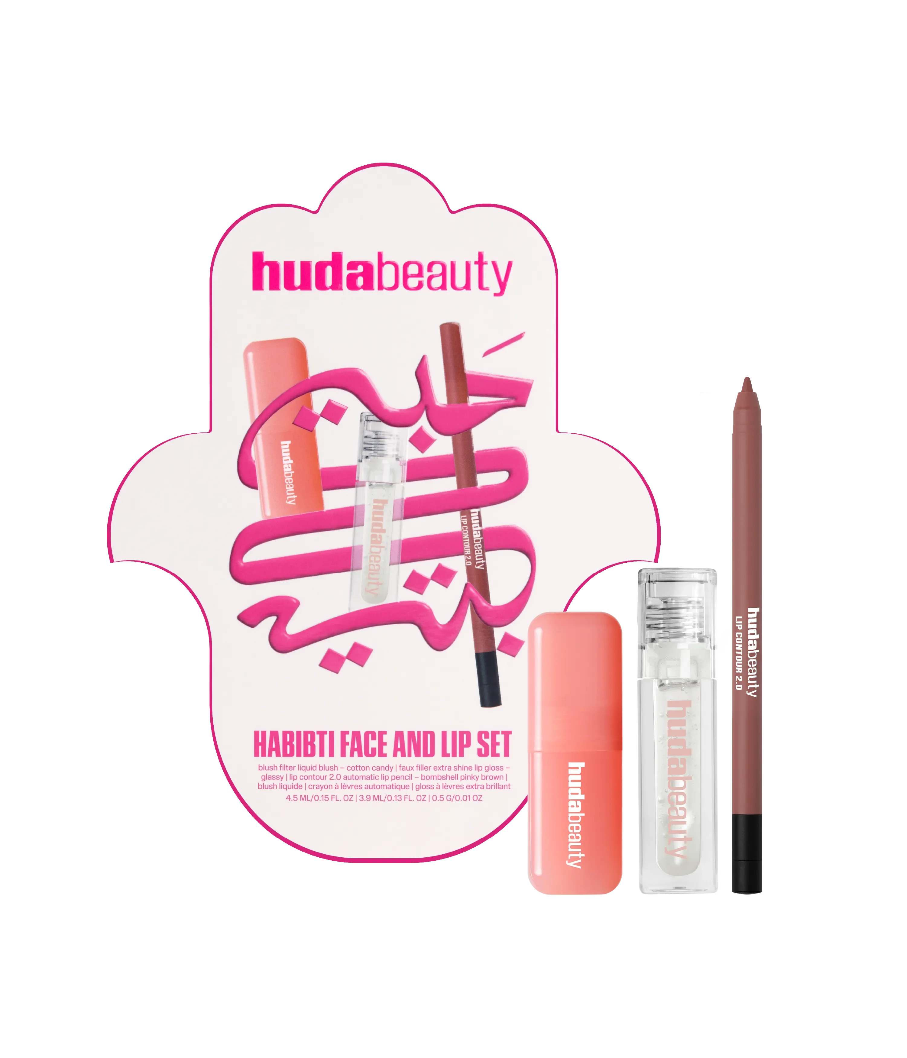 huda-beauty-habibti-face-and-lip-set image 1
