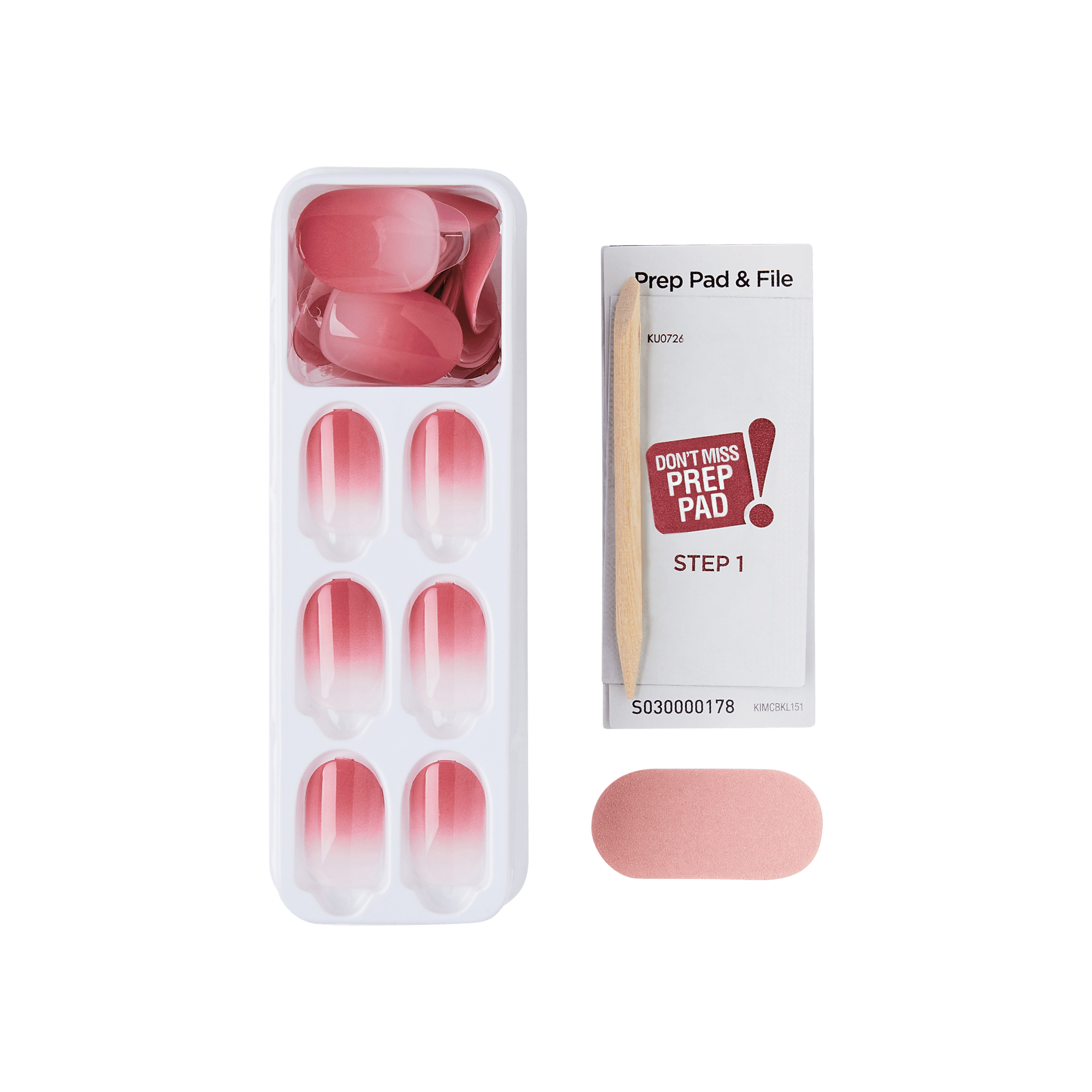 impress-color-beat-the-heat-press-on-nails-ombr-pink-short-oval-30-nails image 5