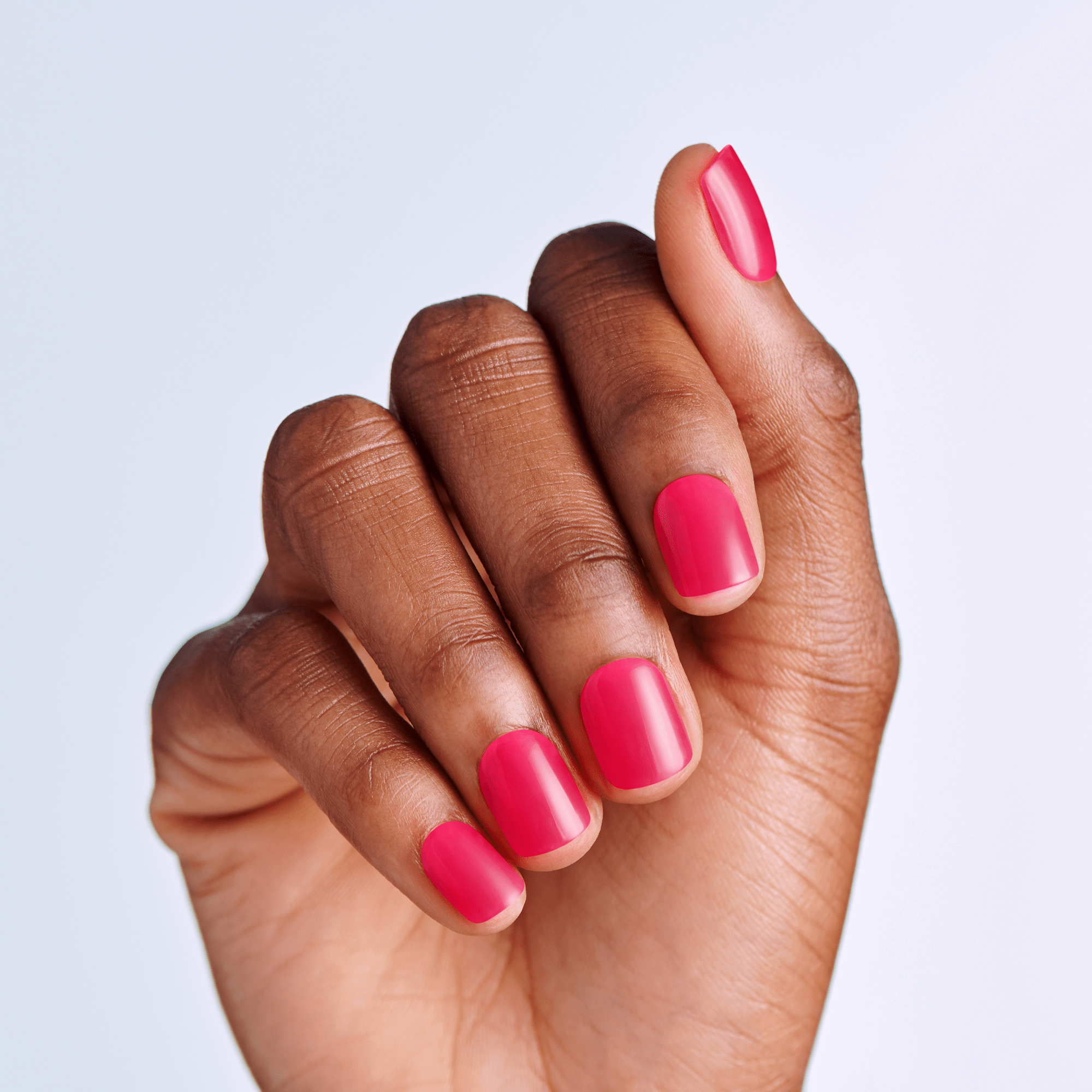 impress-color-no-glue-press-on-nails-melting-solid-pink-short-squoval-30-count image 4