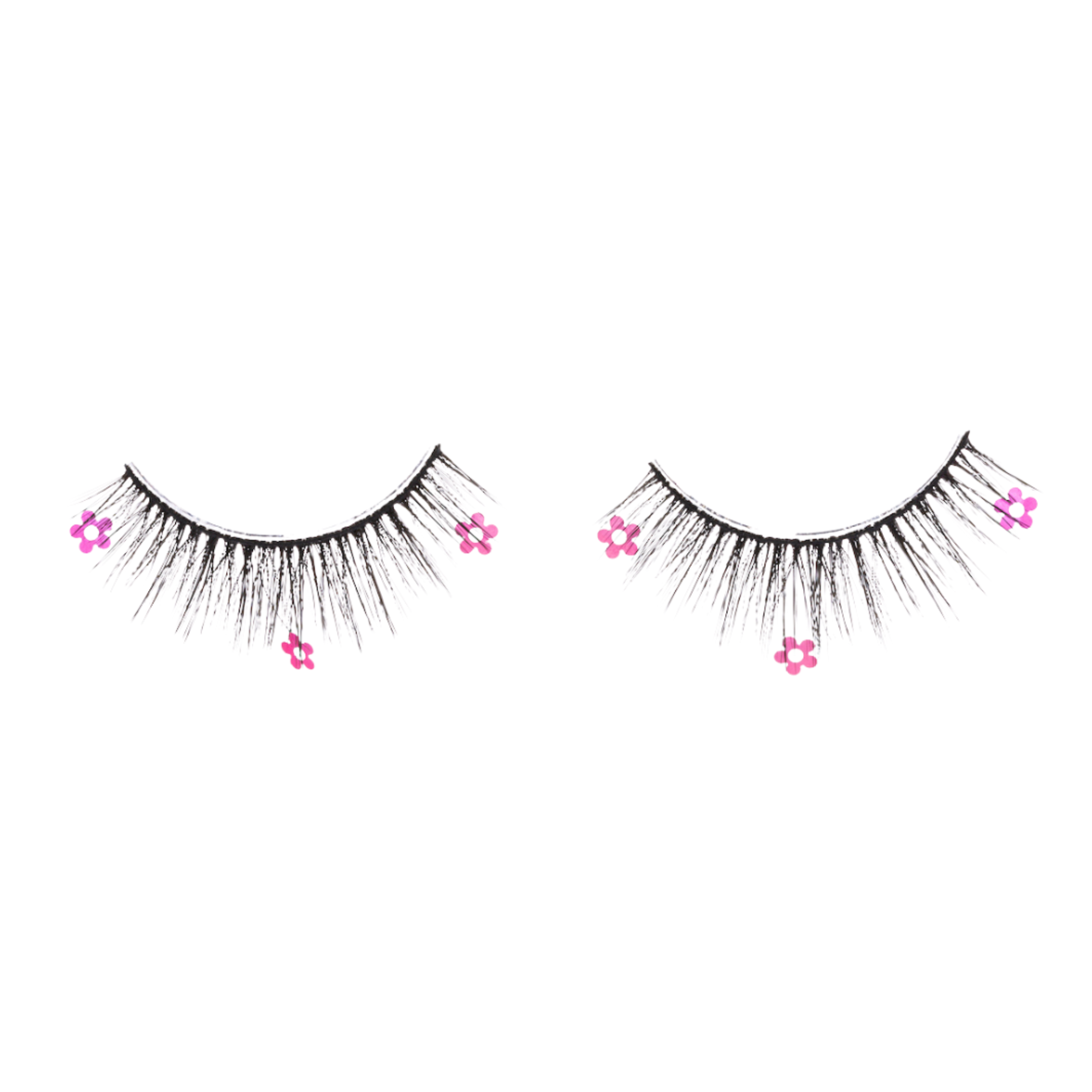 paintlab-pink-floral-lashes-eyelash-extensions-garden-inspired-decorated-lashes image 1