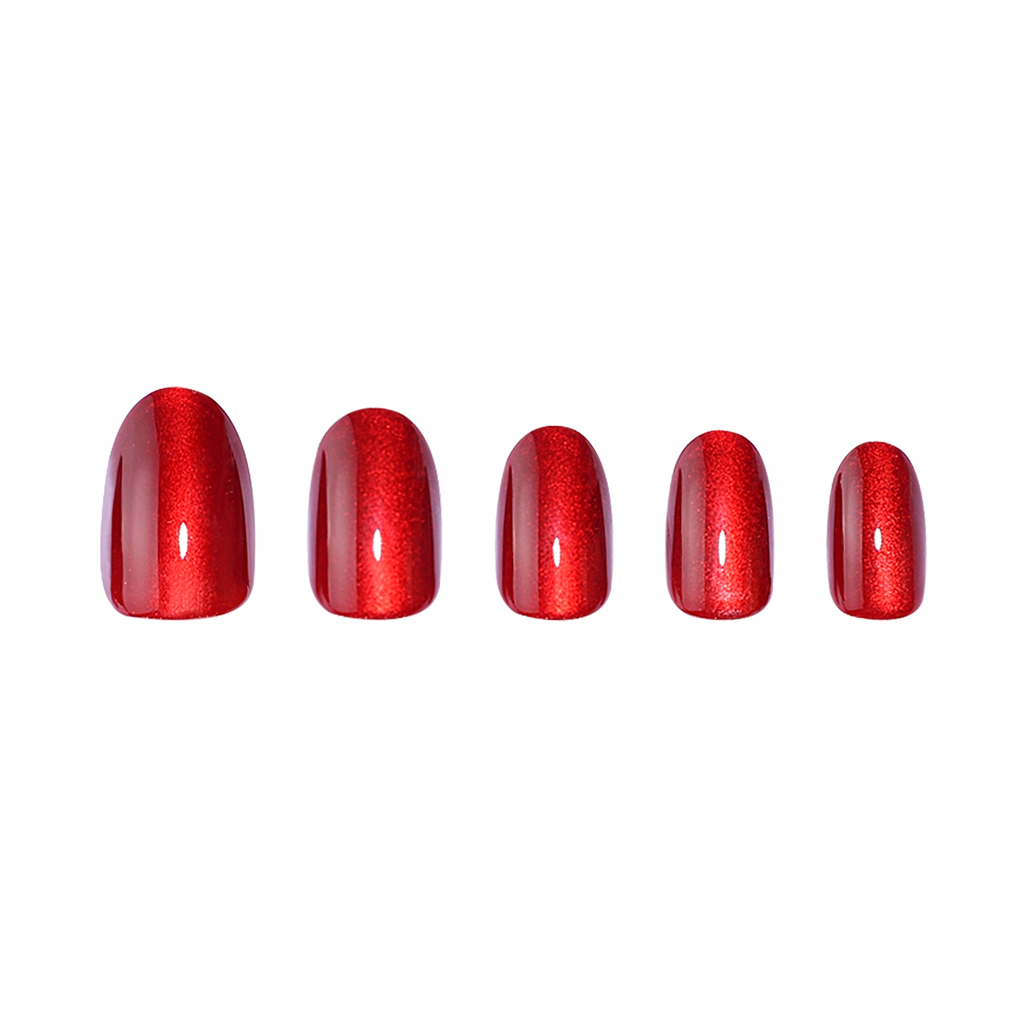 paintlab-red-ruby-oval-press-on-nails image 3
