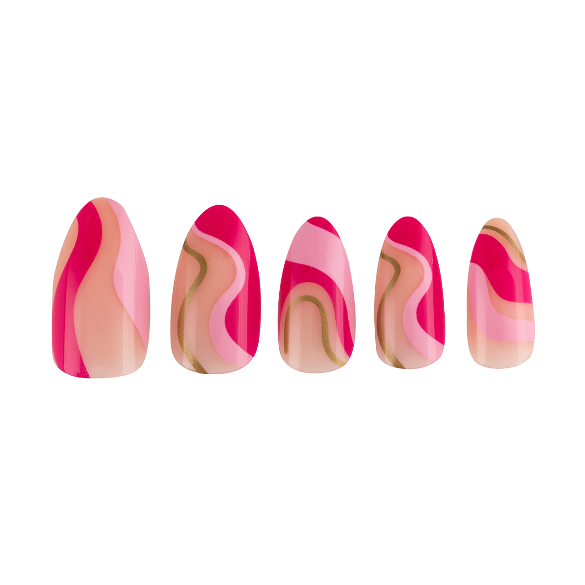 paintlab-pink-sherbert-almond-press-on-nails image 3
