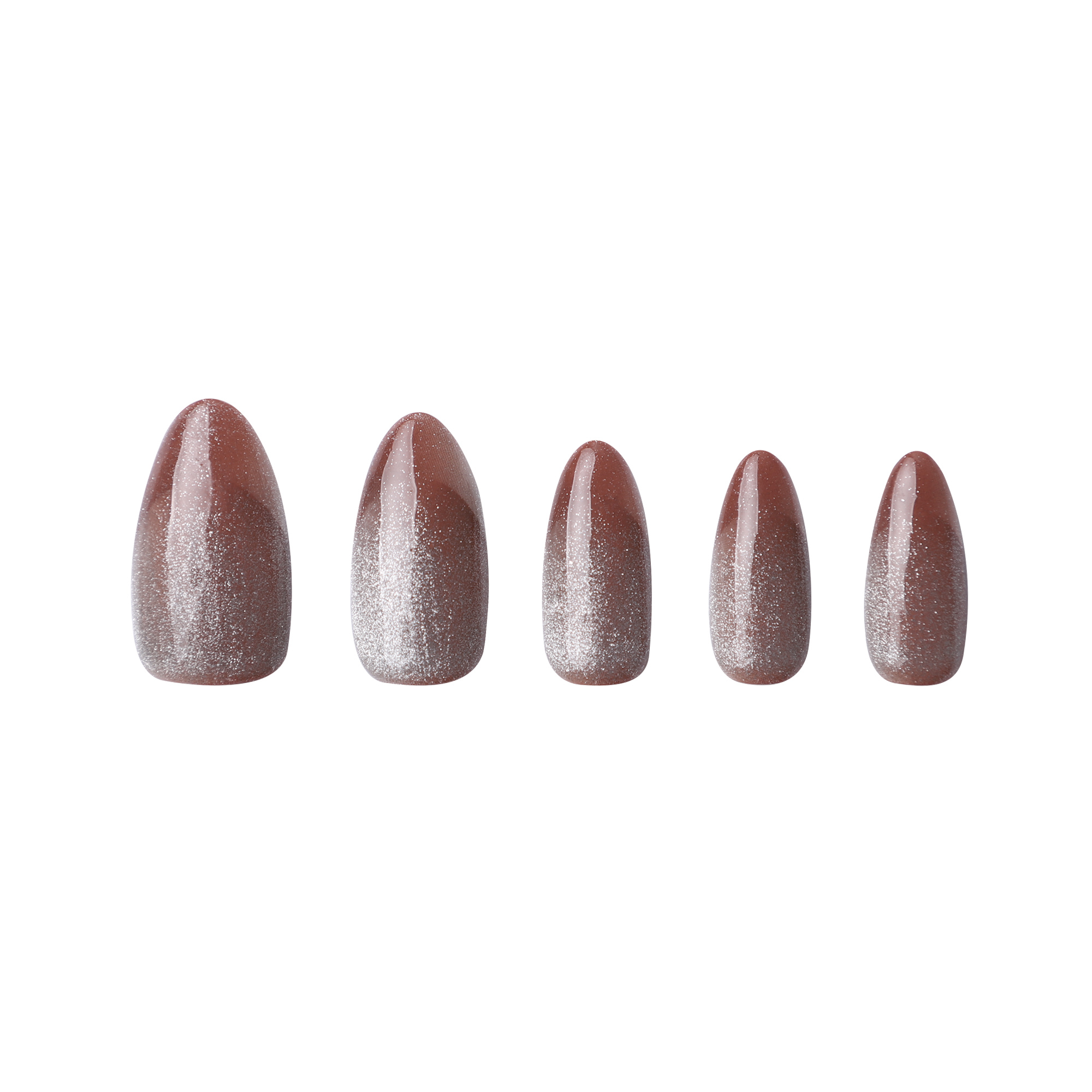 paintlab-rose-gold-almond-press-on-nails-luxurious-metallic-almond-false-nails image 3