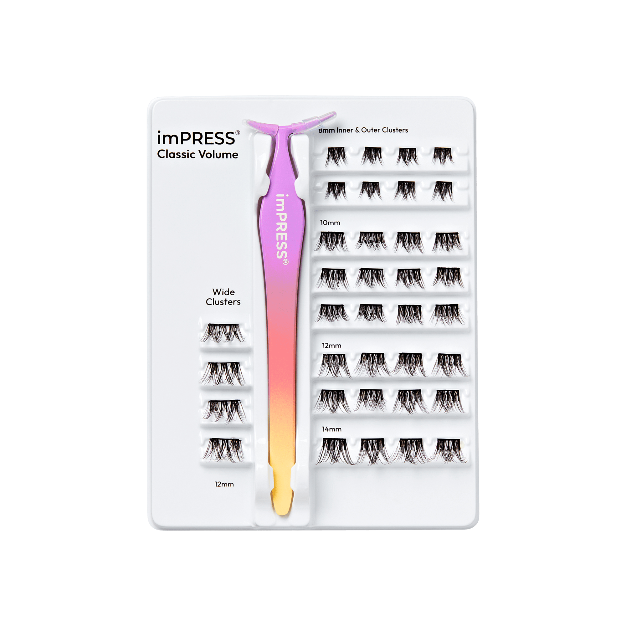 impress-falsies-pre-glued-false-eyelashes-starter-kit-classic-volume-36-clusters image 6