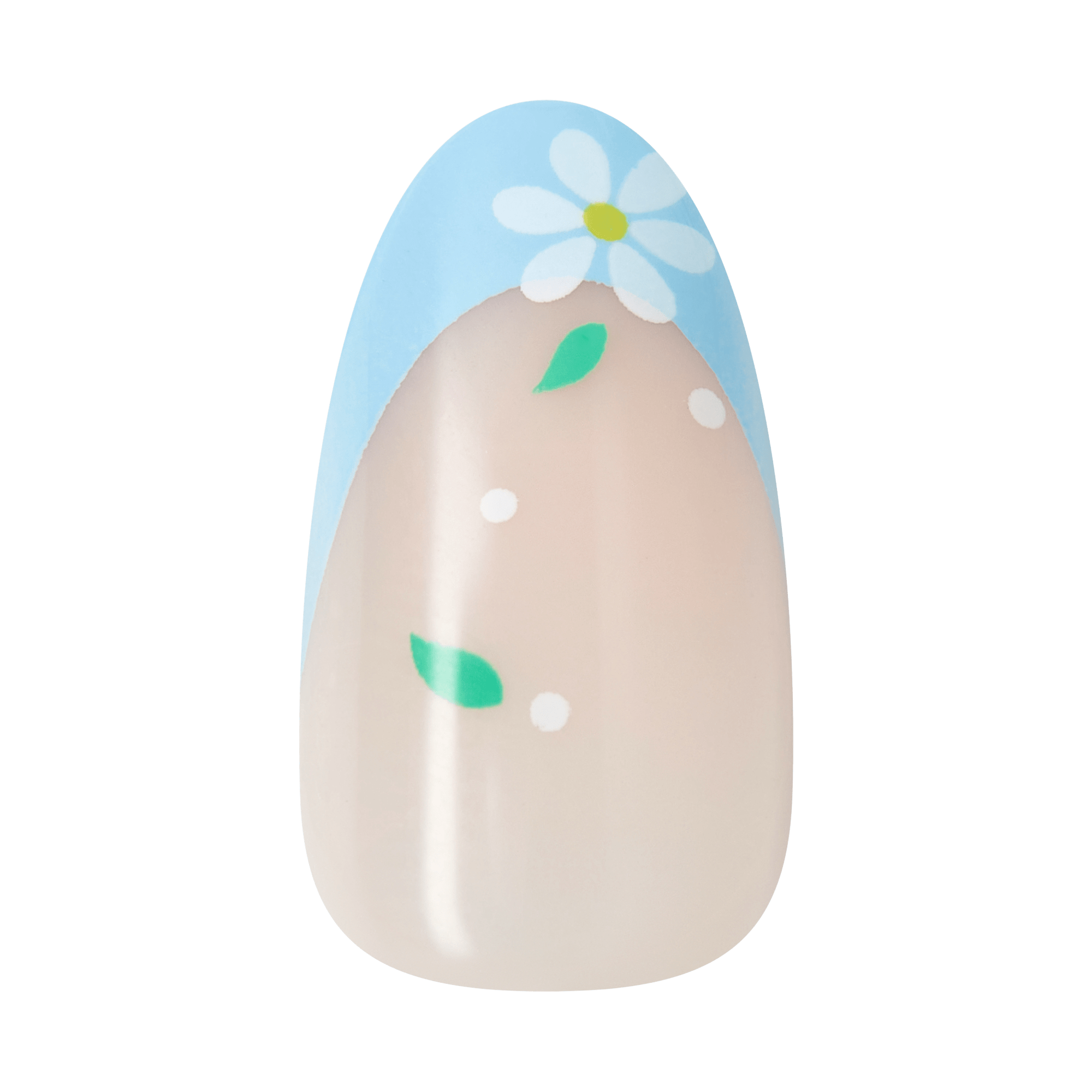 impress-design-no-glue-fake-press-on-nails-golden-nest-pastel-blue-french-floral image 6