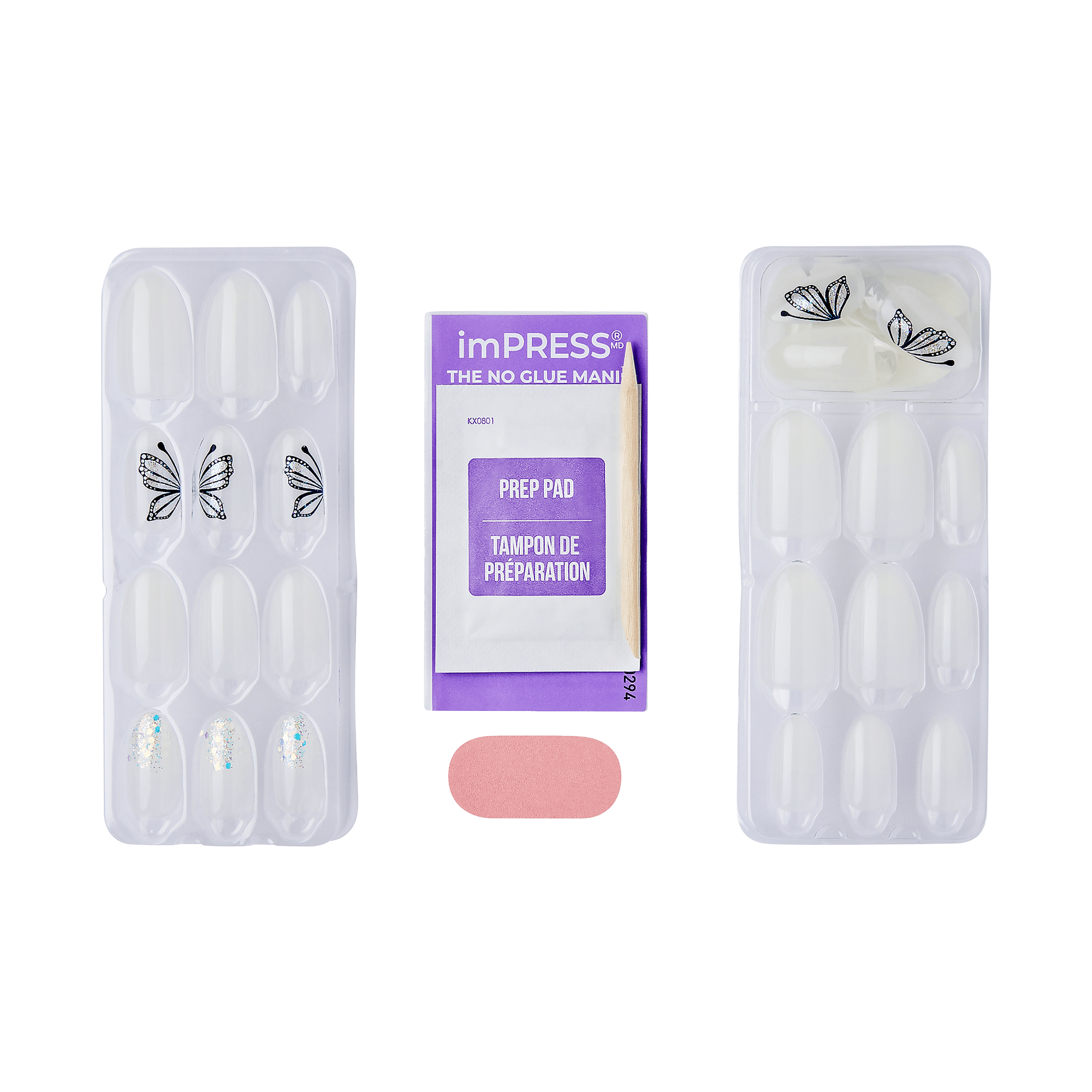 impress-design-press-on-nails-too-sweet-white-almond-medium-no-glue-manicure-30- image 4