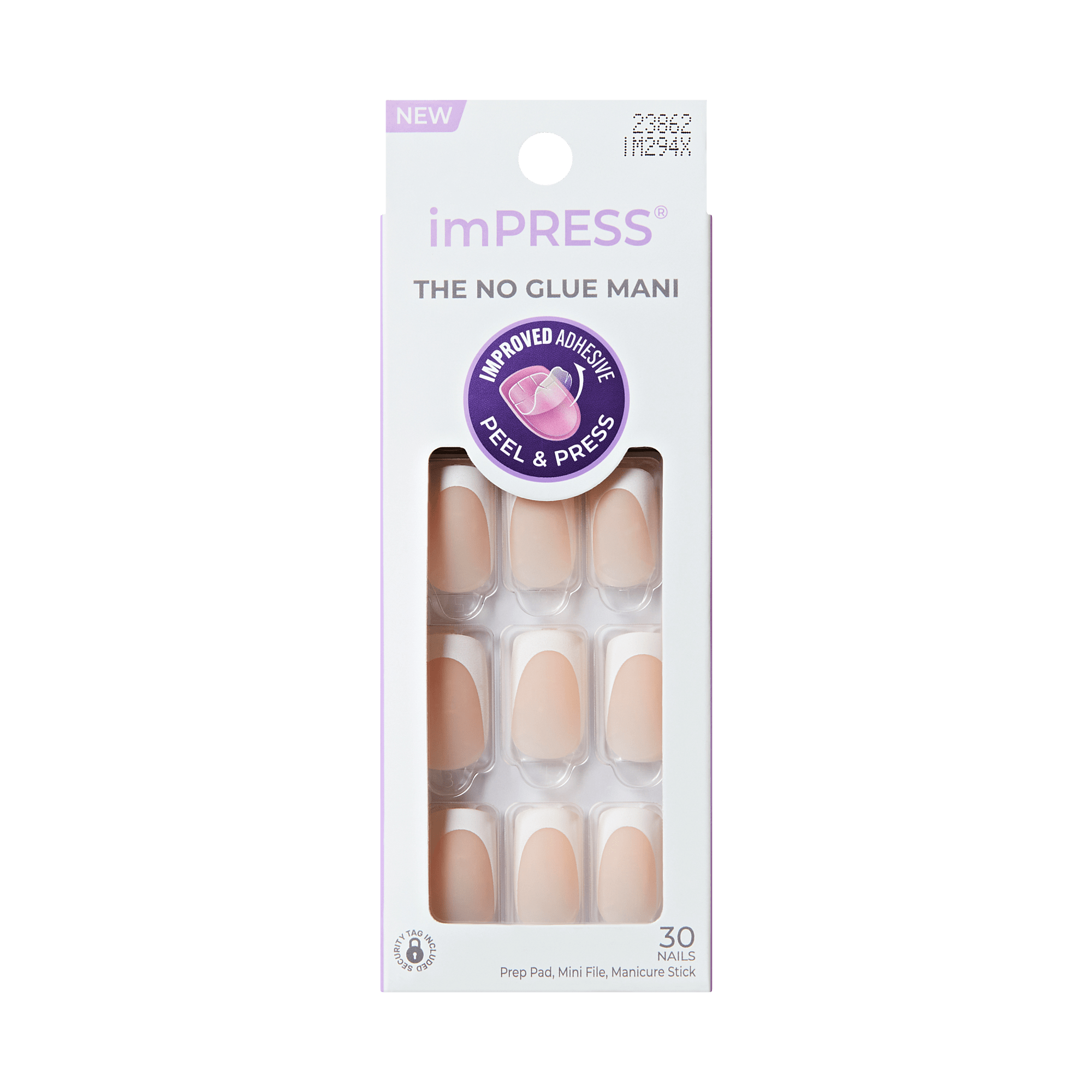 impress-design-no-glue-press-on-nails-twist-french-tips-medium-squoval-30-nails image 7