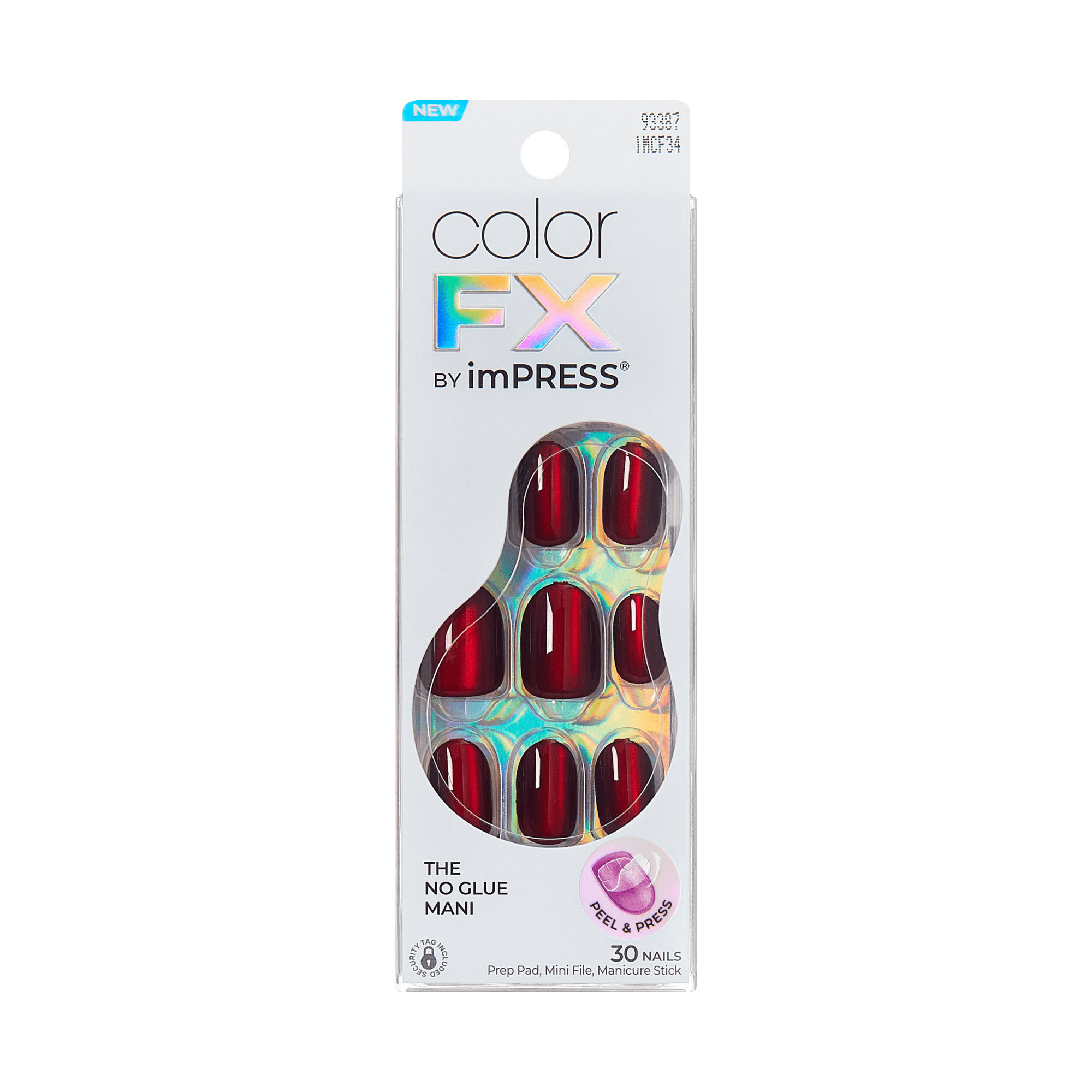 colorfx-by-impress-no-glue-fake-press-on-nails-hidden-gem-solid-red-short-oval-m image 7