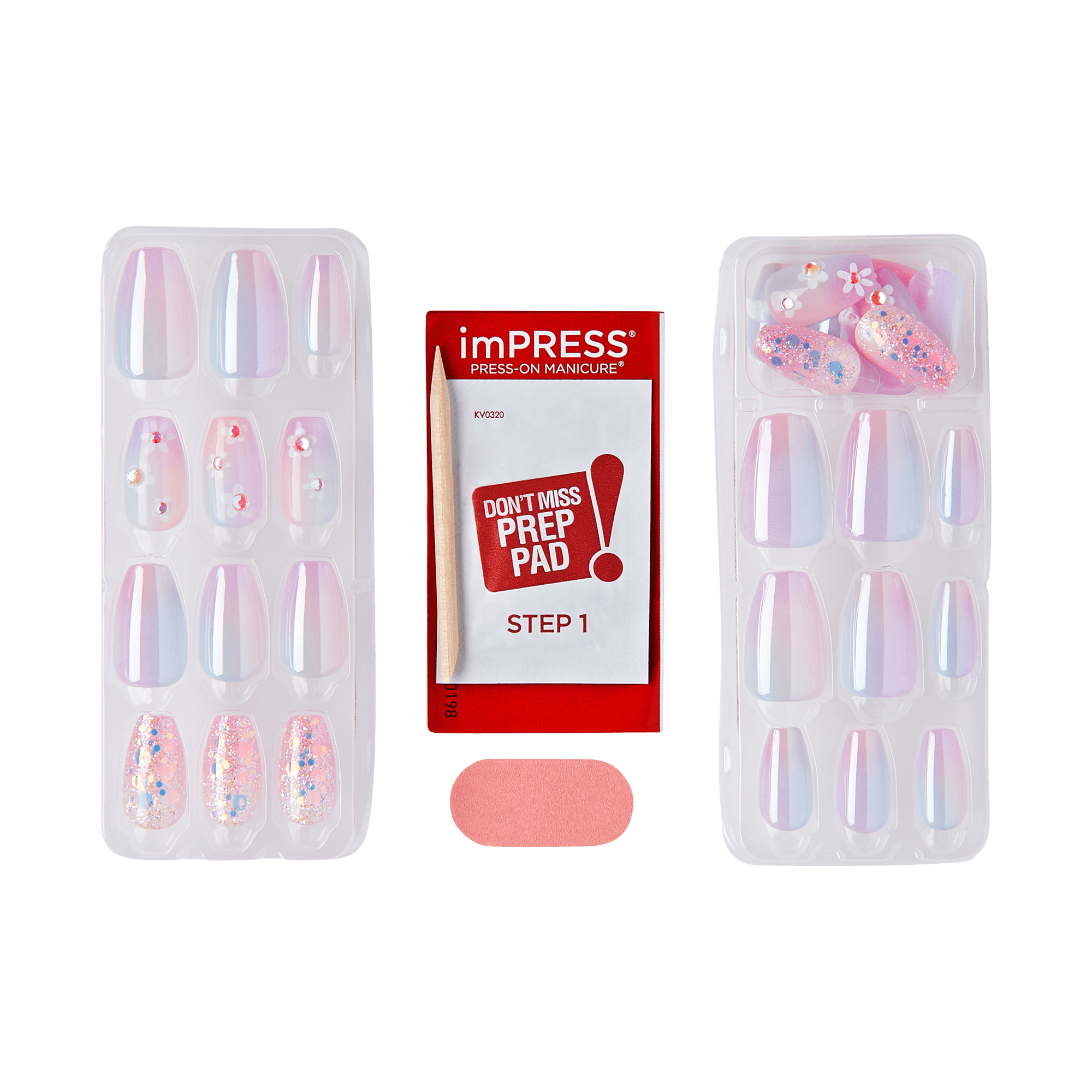 impress-premium-no-glue-press-on-nails-portal-3d-jewel-design-purple-medium-coff image 3