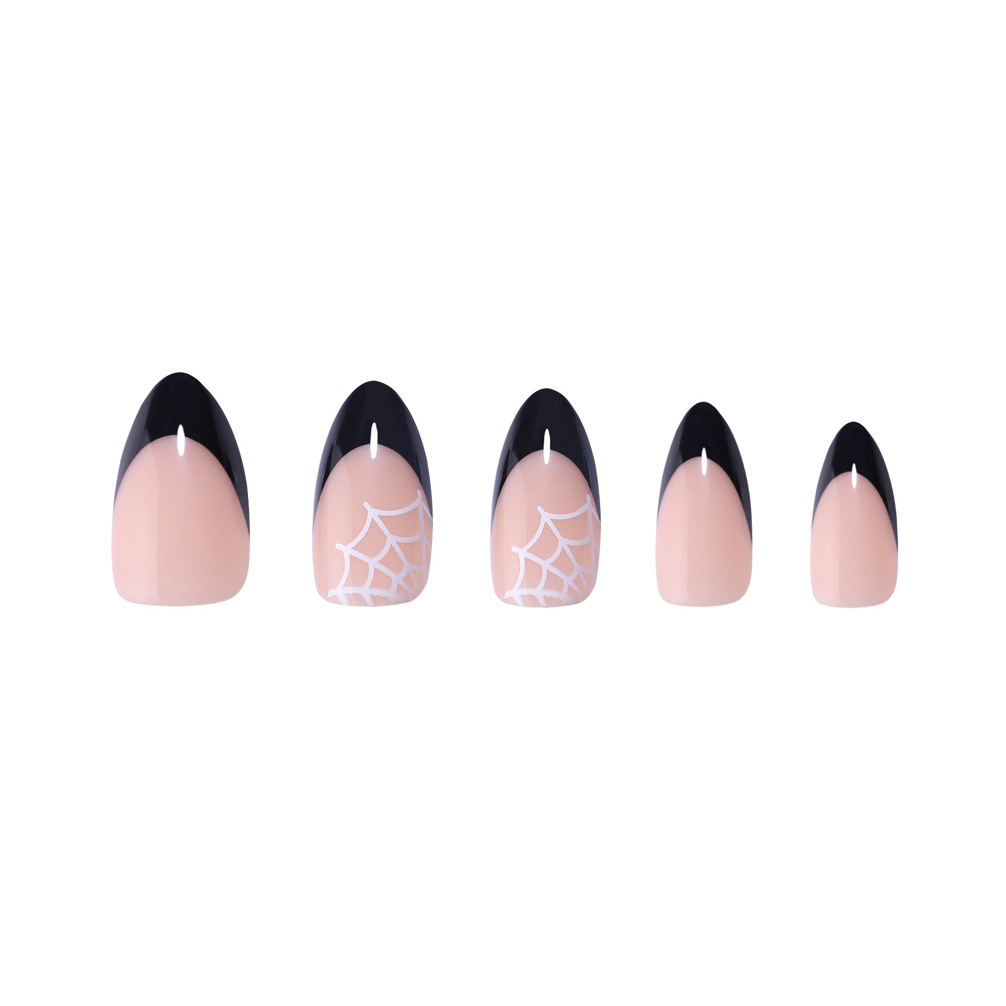 paintlab-spooky-spider-halloween-almond-press-on-nails image 3