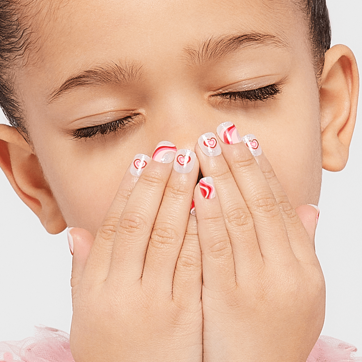impress-mini-no-glue-fake-press-on-nails-for-kids-dream-big-pink-squoval-childre image 3