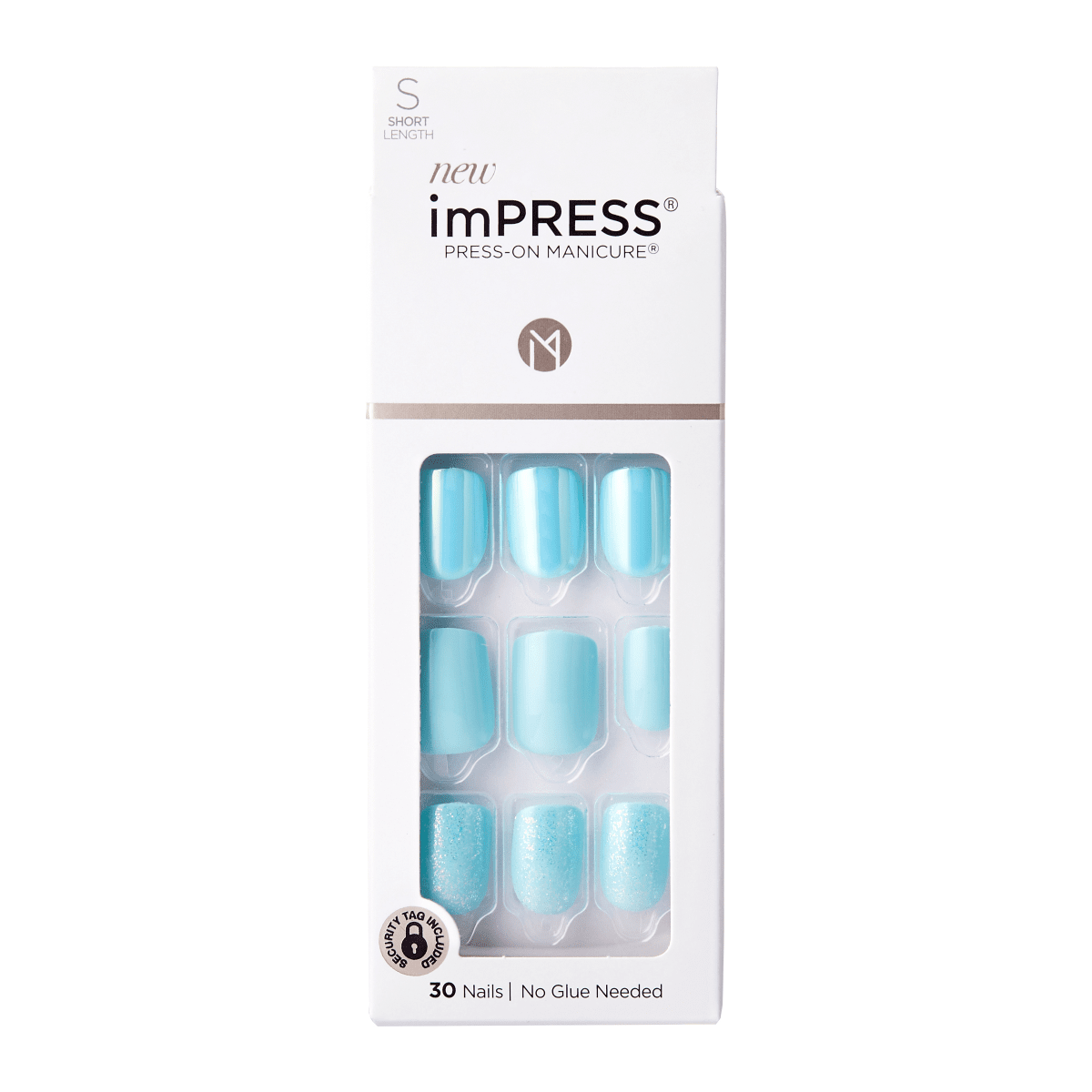 impress-design-rain-check-press-on-nails-blue-short-squoval-30-nails-no-glue image 4