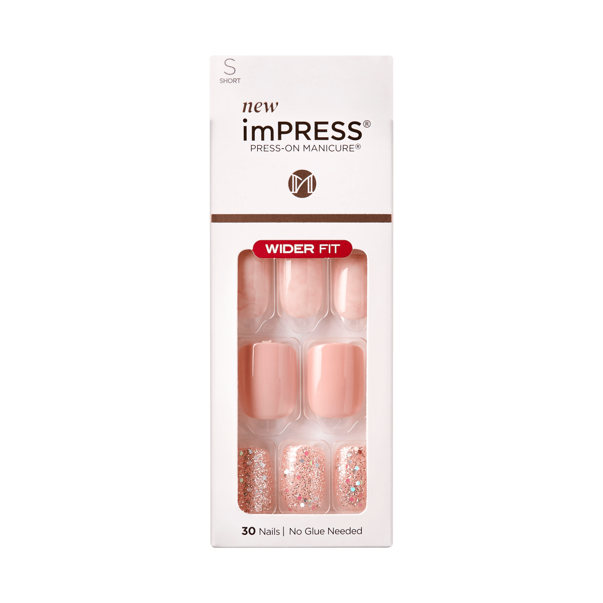 impress-design-no-glue-fake-press-on-nails-wide-fit-just-a-dream-pink-short-wide image 4