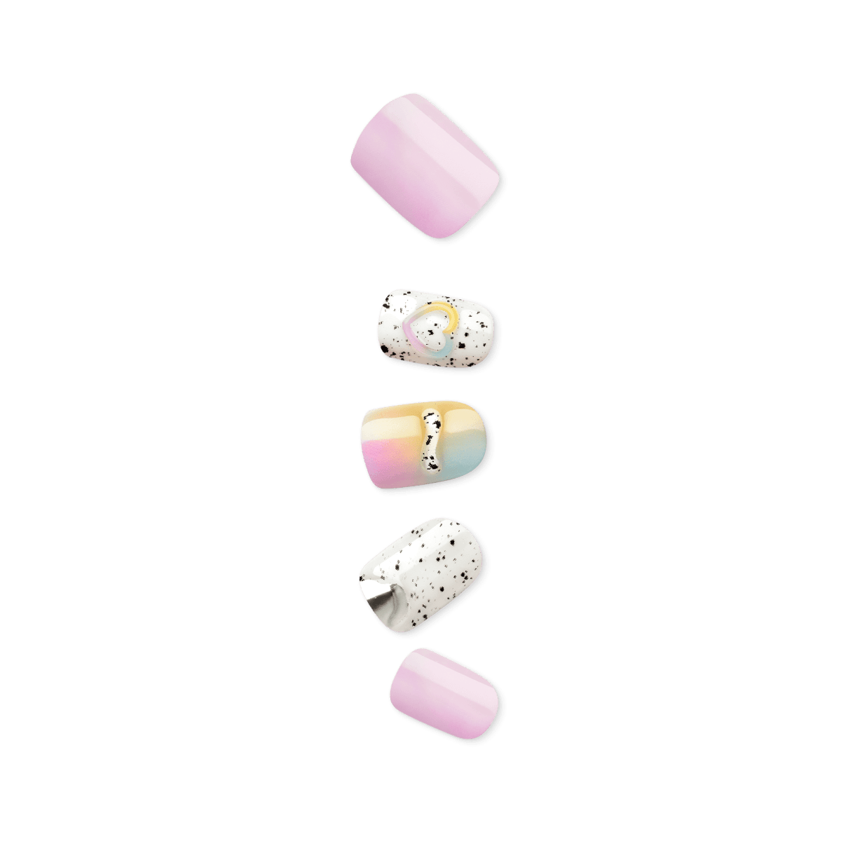 impress-premium-no-glue-fake-press-on-nails-sweet-life-short-squoval-multicolor- image 1