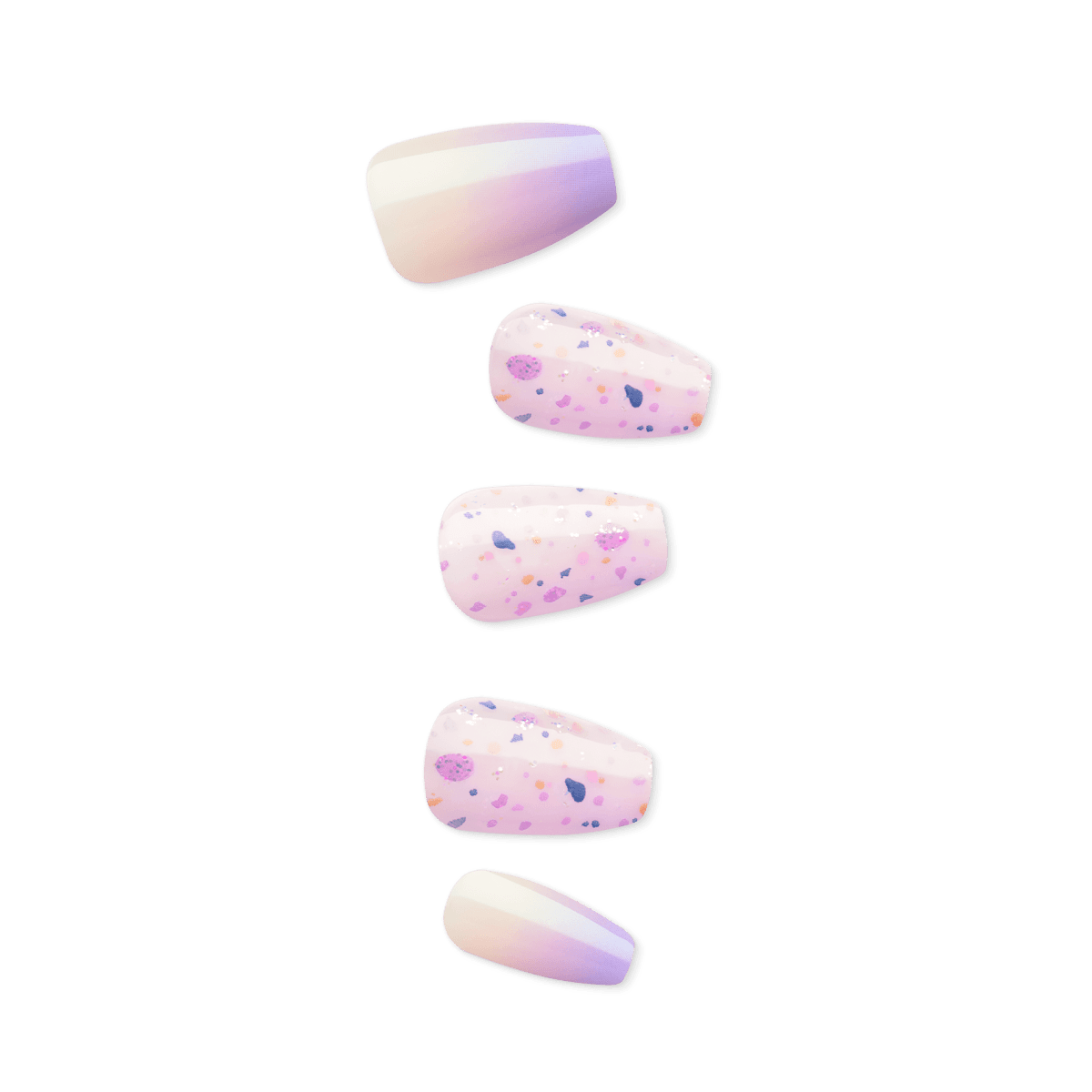 impress-design-no-glue-fake-press-on-nails-all-i-want-multicolor-purple-coffin-m image 1