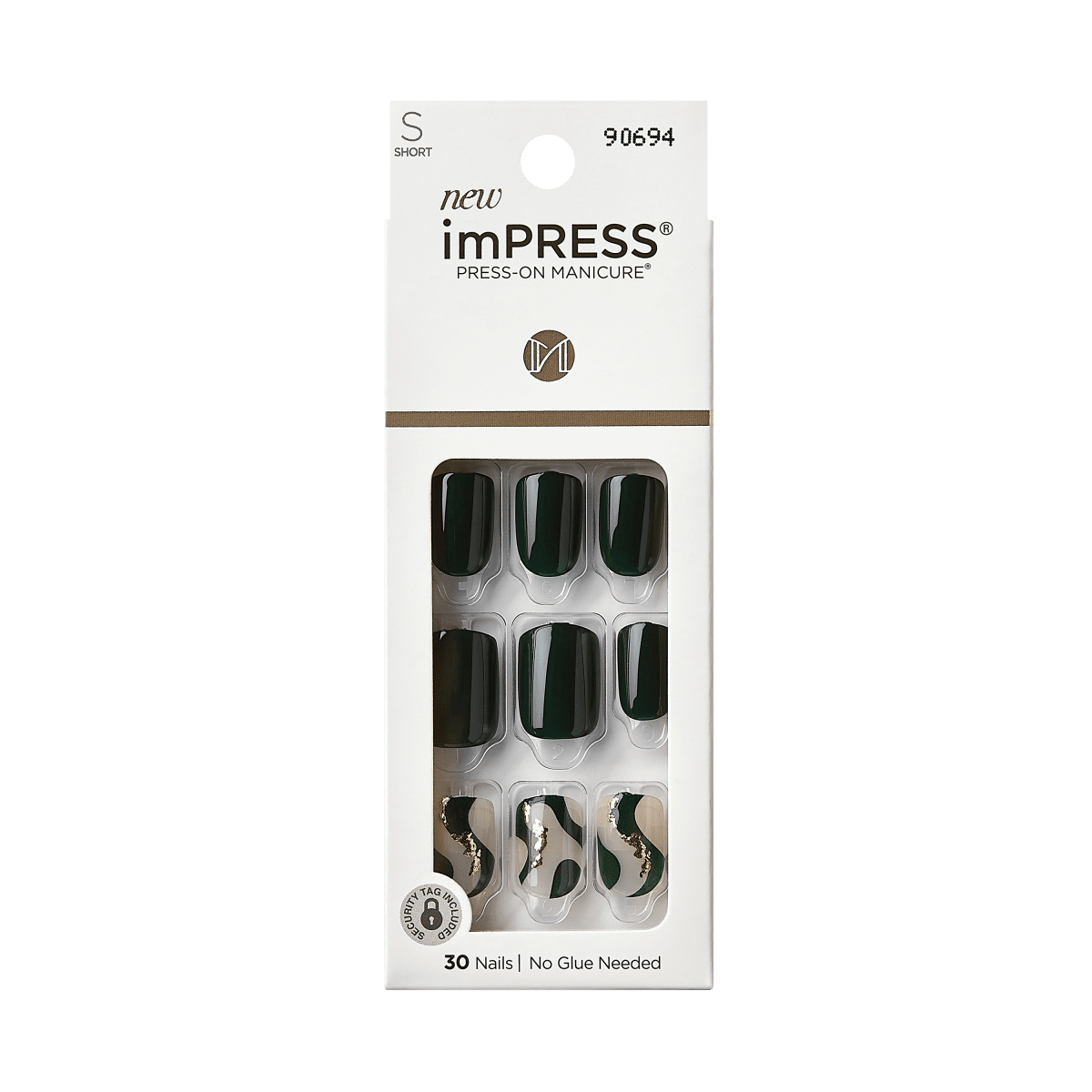 impress-time-lapse-no-glue-press-on-nails-green-short-squoval image 4