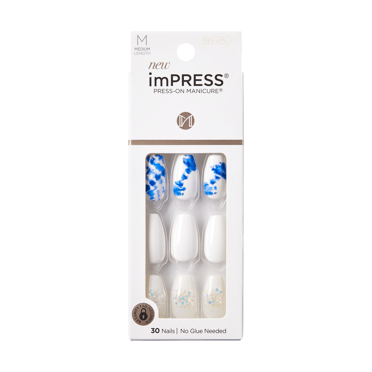 impress-design-no-glue-fake-press-on-nails-riviera-paradise-blue-white-medium-co image 3