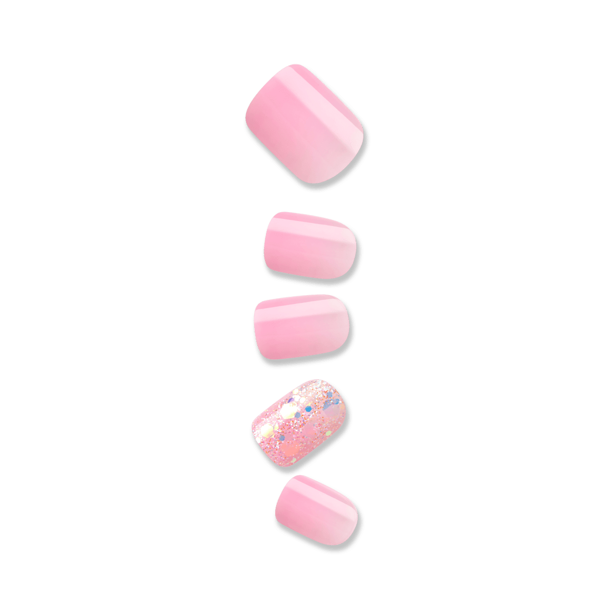impress-design-dream-it-up-no-glue-press-on-nails-wide-fit-short-pink-pattern image 1