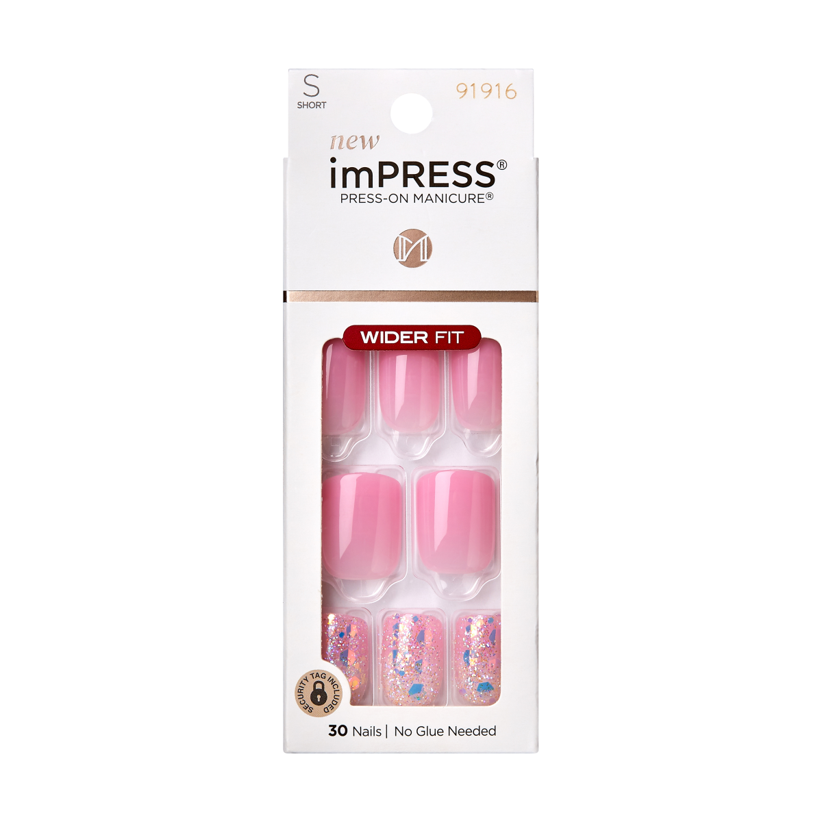 impress-design-dream-it-up-no-glue-press-on-nails-wide-fit-short-pink-pattern image 5