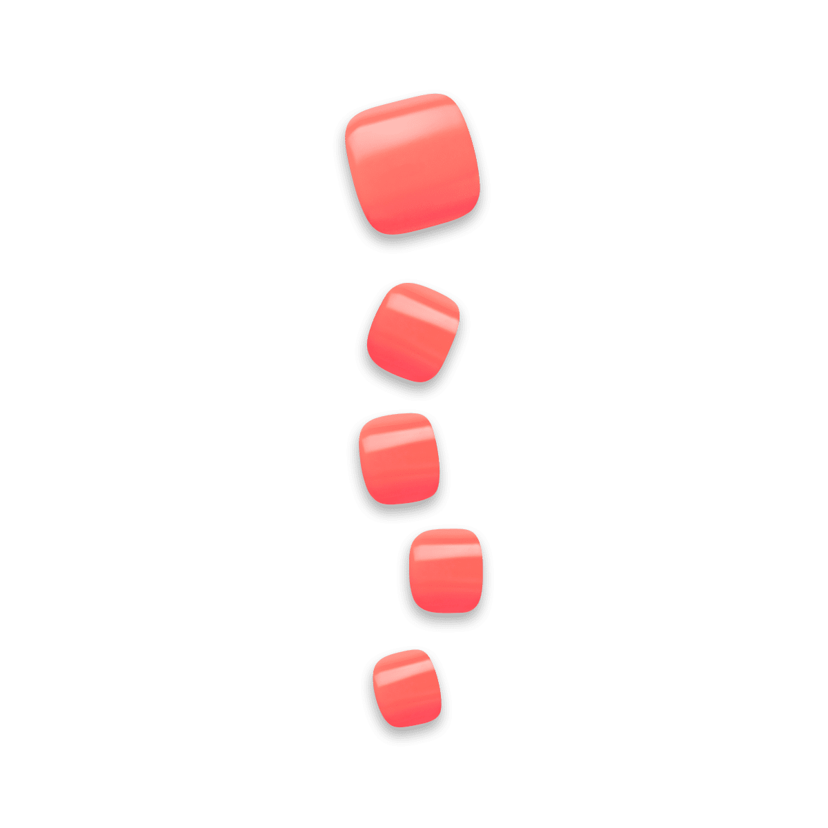 impress-sweet-as-honey-design-no-glue-press-on-toenails-solid-orange-short-squov image 1