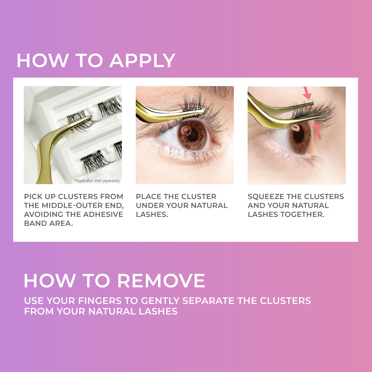 impress-falsies-pre-glued-false-eyelashes-refills-voluminous-30-lash-clusters-10 image 4
