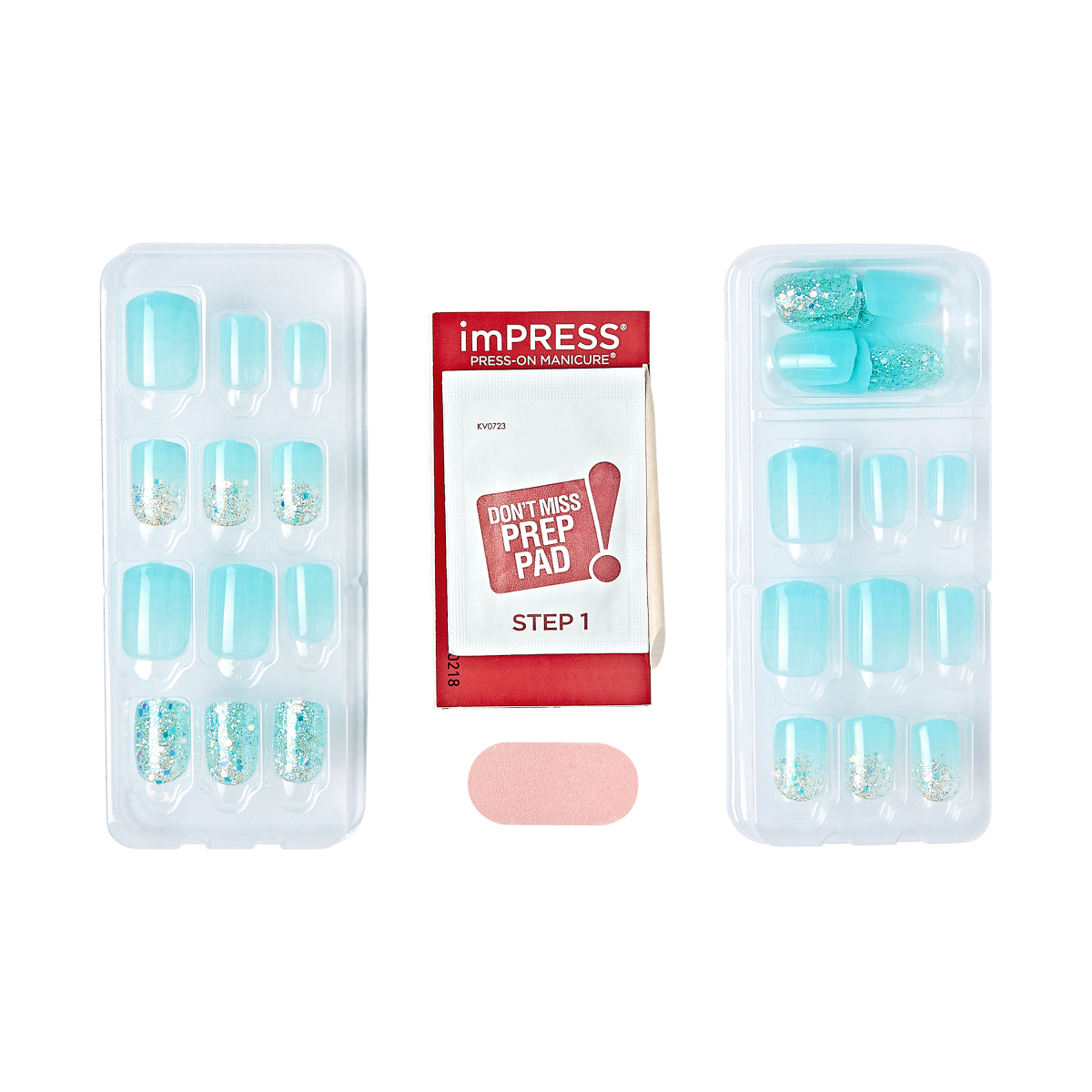 impress-design-no-glue-press-on-nails-eternity-blue-pattern-short-squoval image 4