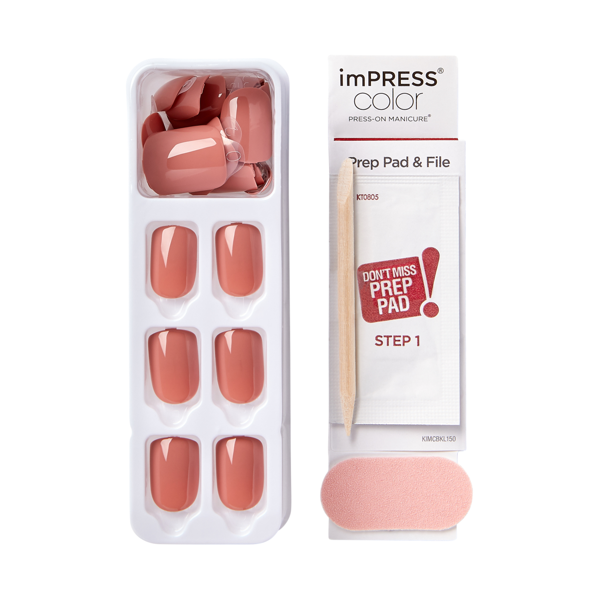 impress-color-press-on-nails-caramel-pink-short-squoval-30ct image 3