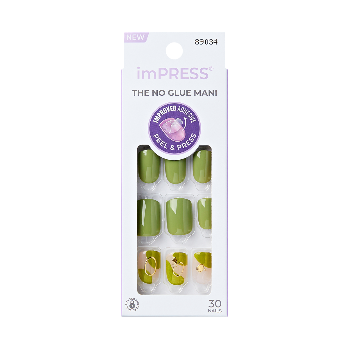 impress-design-no-glue-press-on-nails-before-sunrise-green-short-squoval image 6