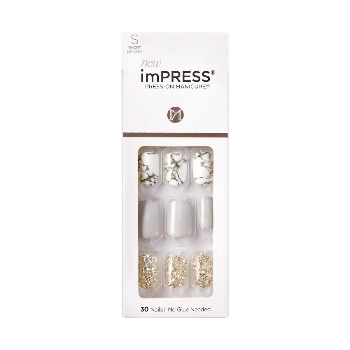 impress-design-no-glue-fake-press-on-nails-knock-out-design-gray-short-squoval-m image 6