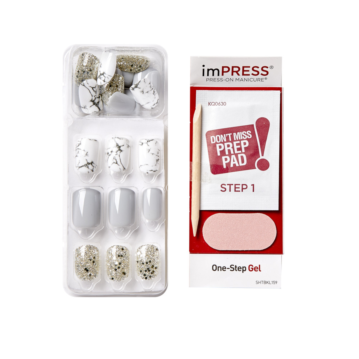 impress-design-no-glue-fake-press-on-nails-knock-out-design-gray-short-squoval-m image 4