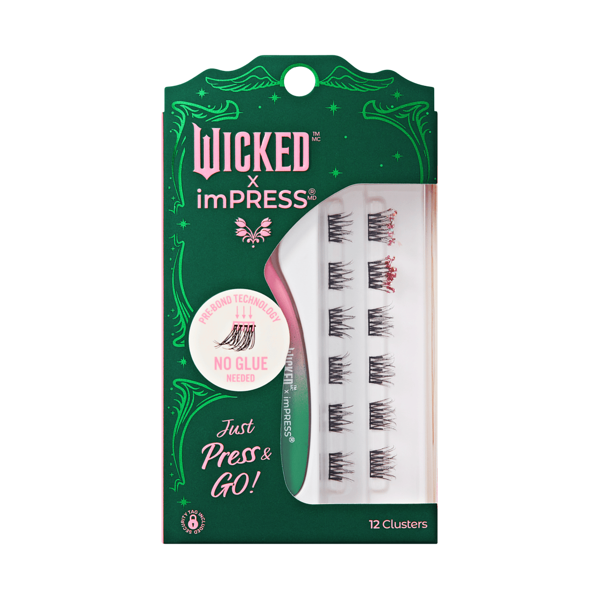 wicked-x-impress-bewitching-no-glue-lash-clusters-gold-pink-glitter-8-10mm image 1