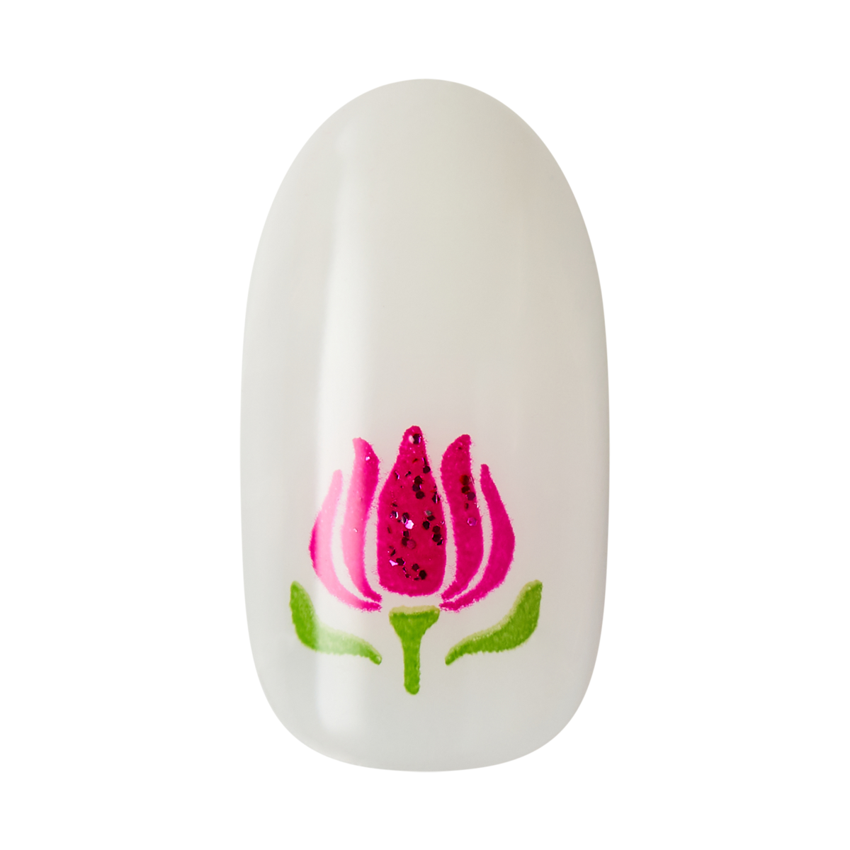 wicked-x-impress-beautifical-press-on-nails-design-white-medium-oval-manicure image 5