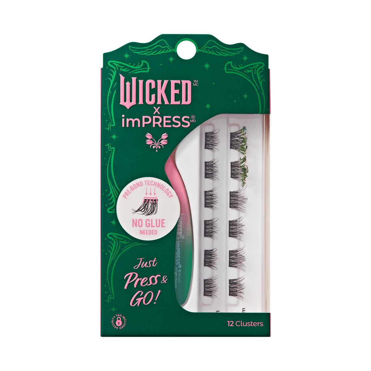 wicked-x-impress-wickedly-beautiful-no-glue-lash-clusters-12-clusters-8-10mm-gre image 1