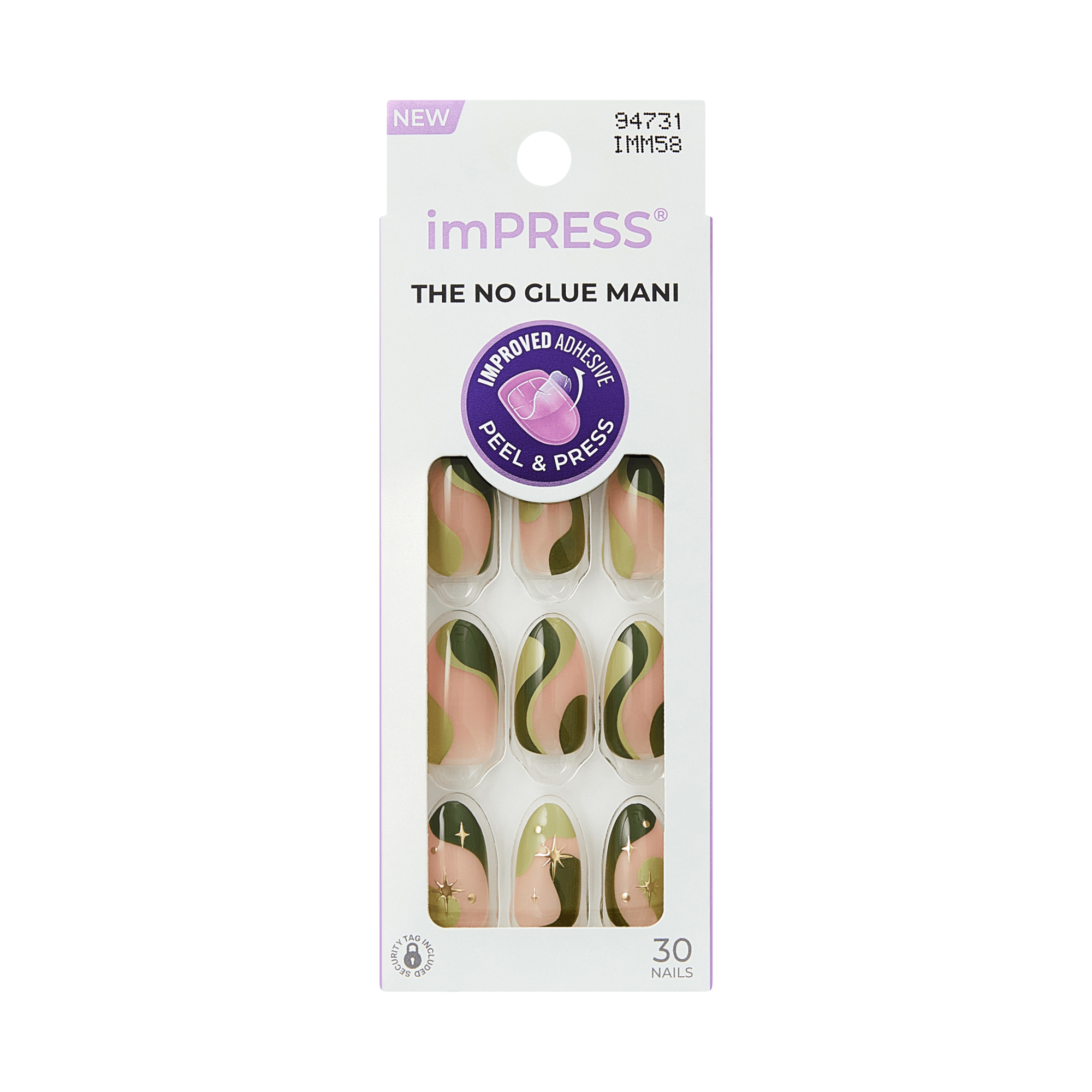 impress-shining-no-glue-press-on-nails-3d-jewel-design-green-almond-medium-manic image 6