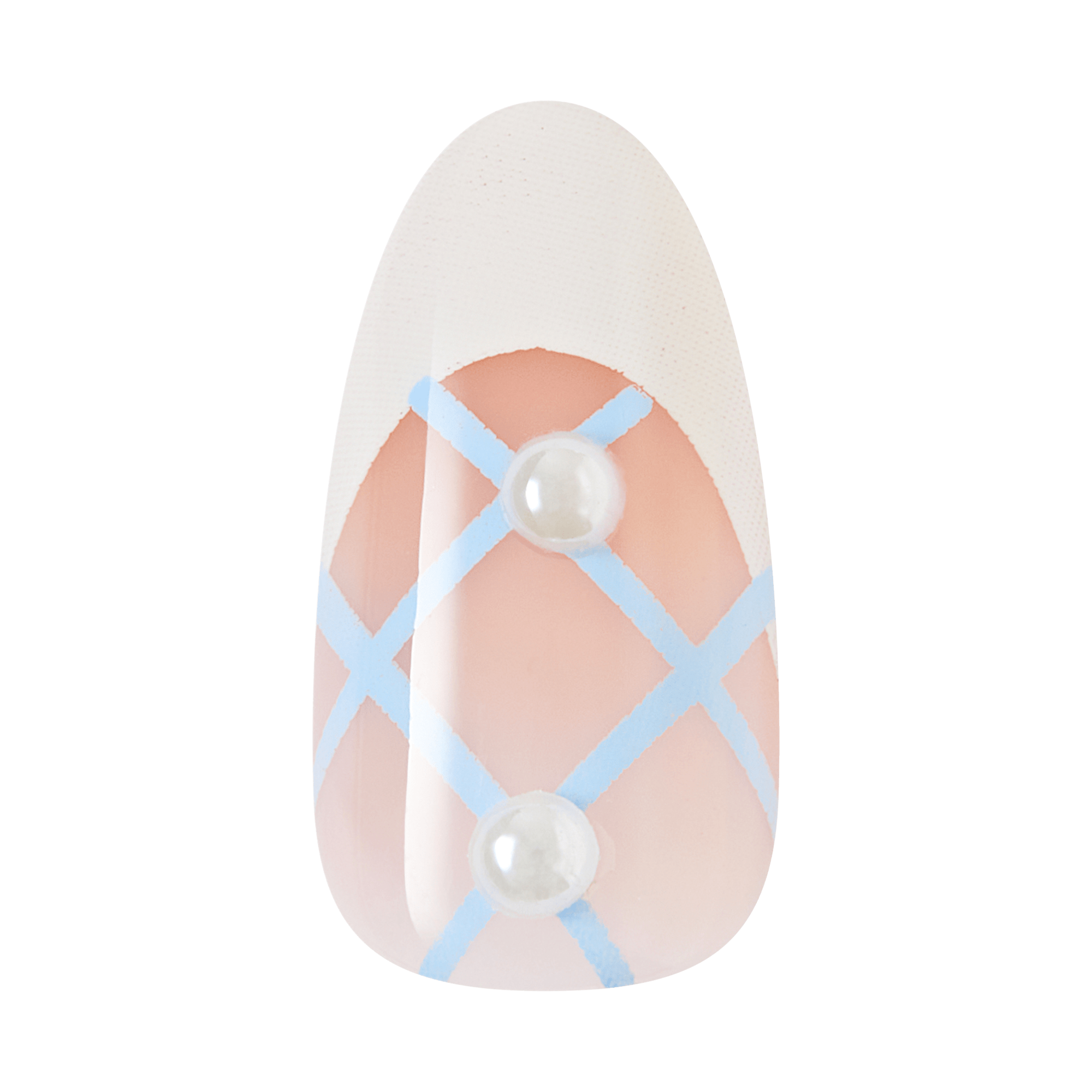 impress-design-no-glue-fake-press-on-nails-aura-french-design-with-bows-pearls-w image 6