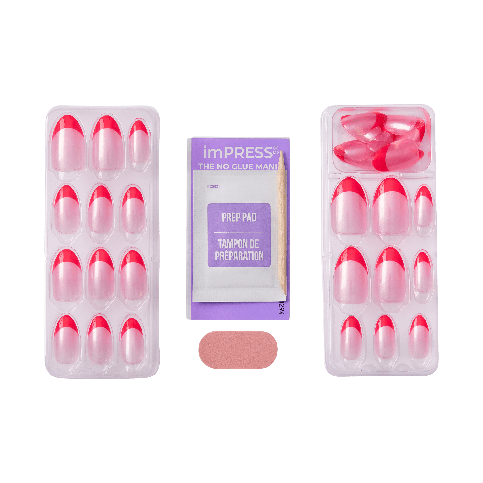 impress-design-my-daydreams-no-glue-press-on-nails-french-tips-pink-medium-almon image 4