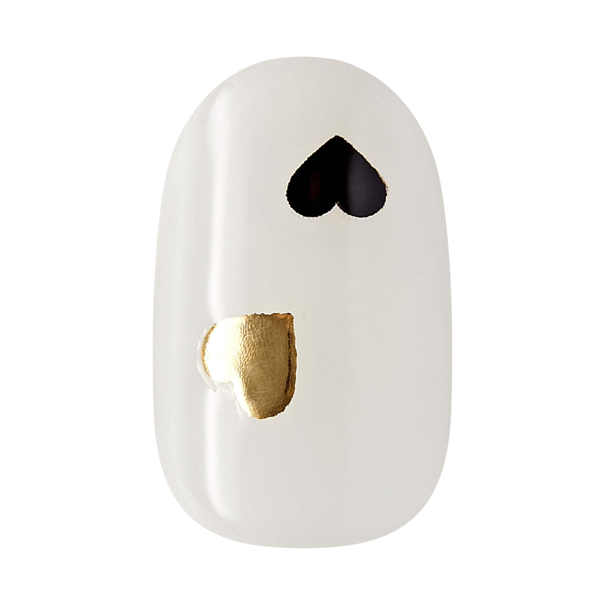 impress-two-of-hearts-no-glue-press-on-nails-white-design-short-oval-manicure image 6