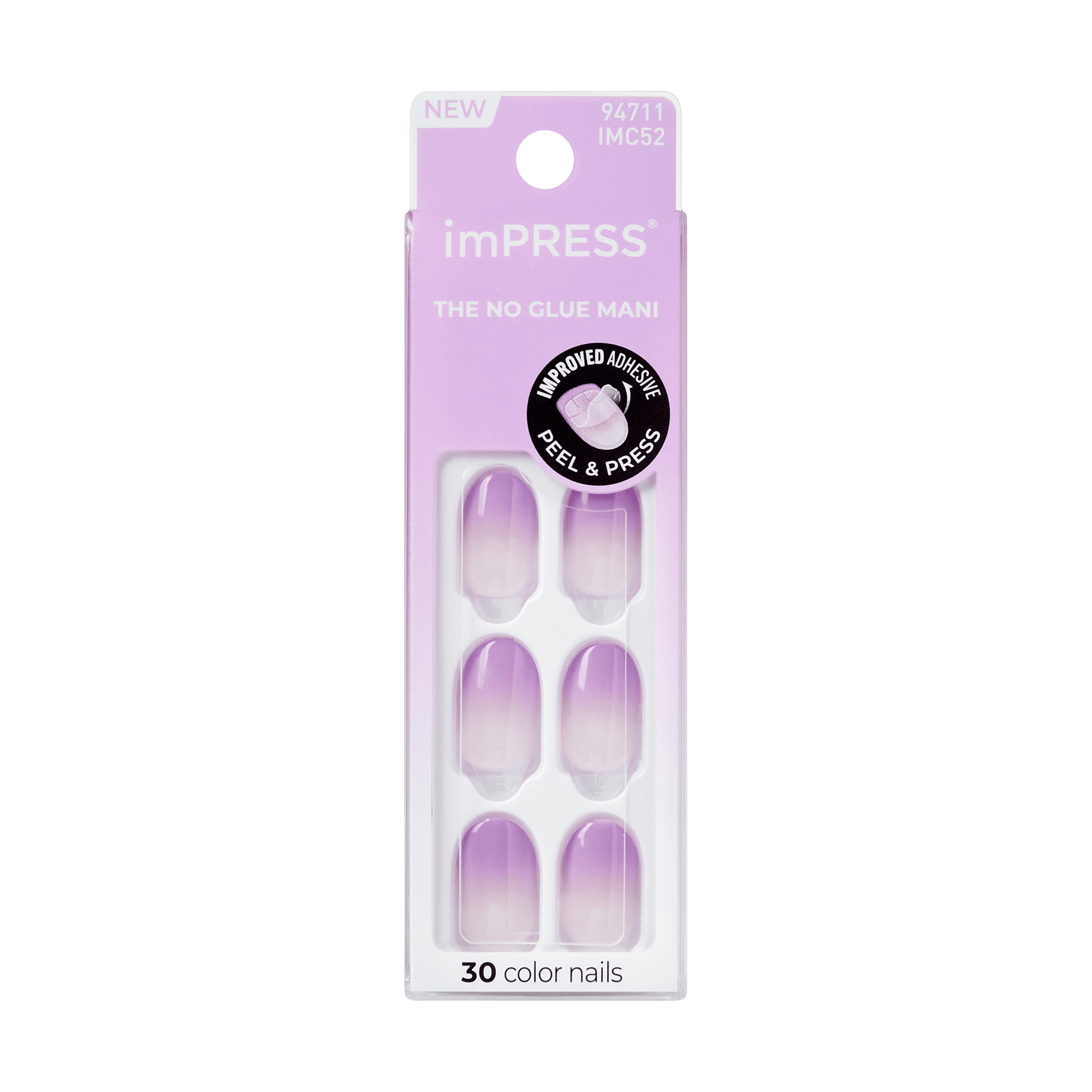 impress-color-take-a-chance-no-glue-press-on-nails-short-oval-purple-ombre image 7