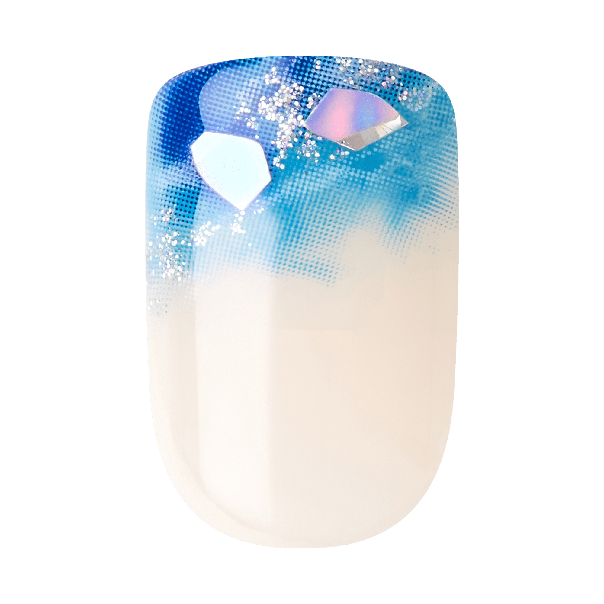 impress-all-summer-long-no-glue-press-on-nails-blue-short-squoval-with-3d-jewel- image 4