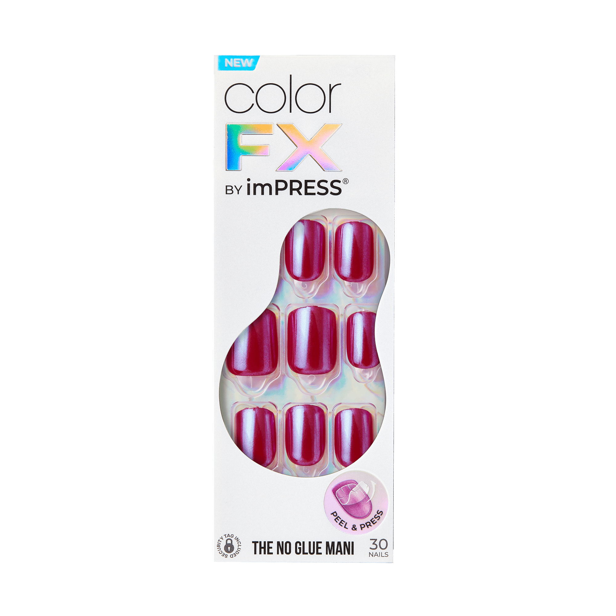 impress-colorfx-this-city-no-glue-press-on-nails-solid-red-short-squoval-30-coun image 6
