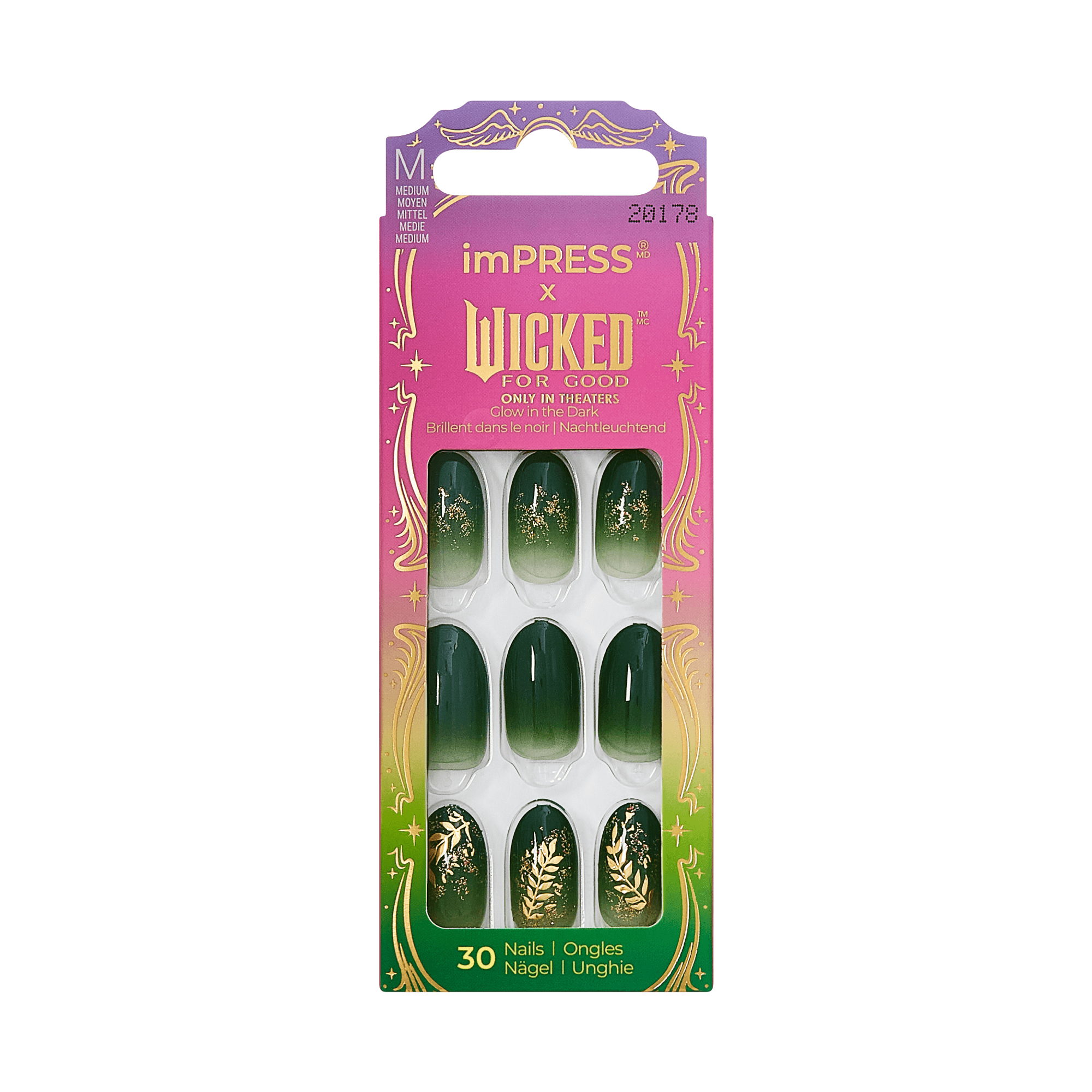 impress-x-wicked-for-good-defy-expectations-design-green-medium-oval-manicure image 8