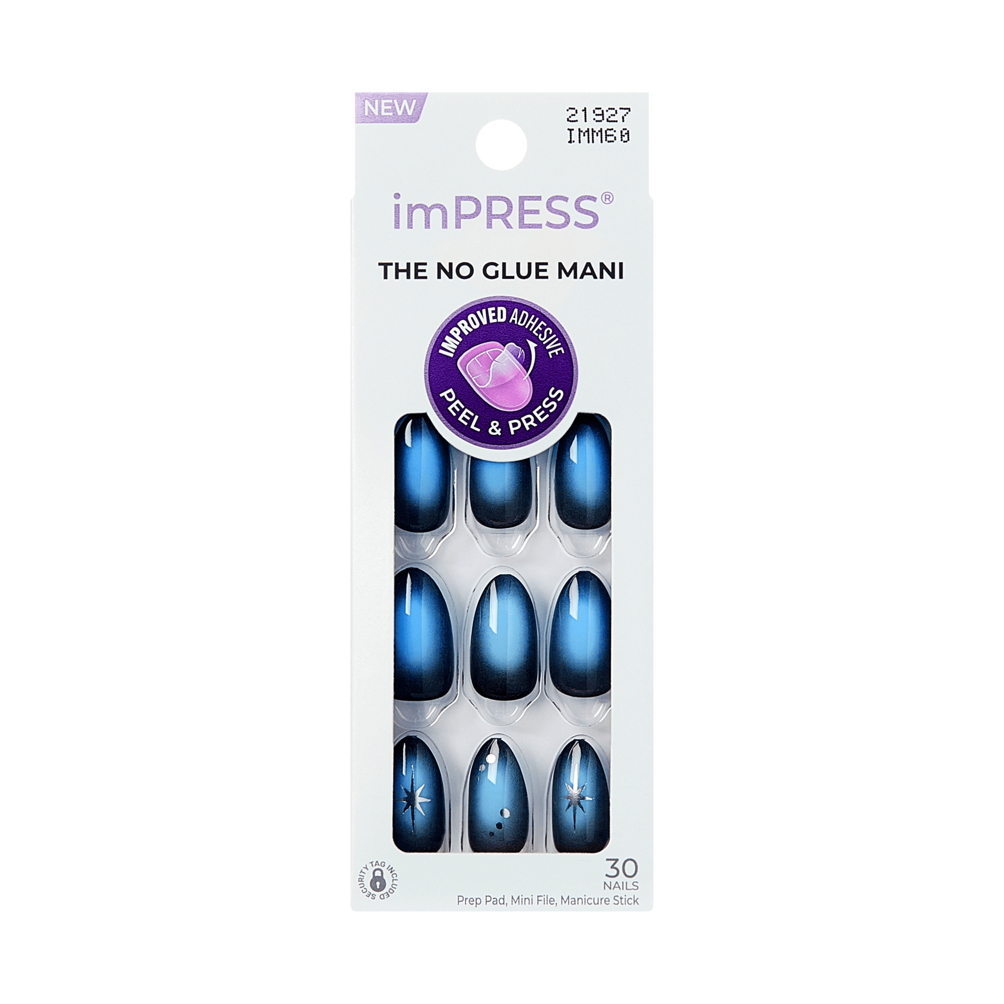 impress-design-lovesome-press-on-nails-blue-almond-medium-30-nails-no-glue image 6