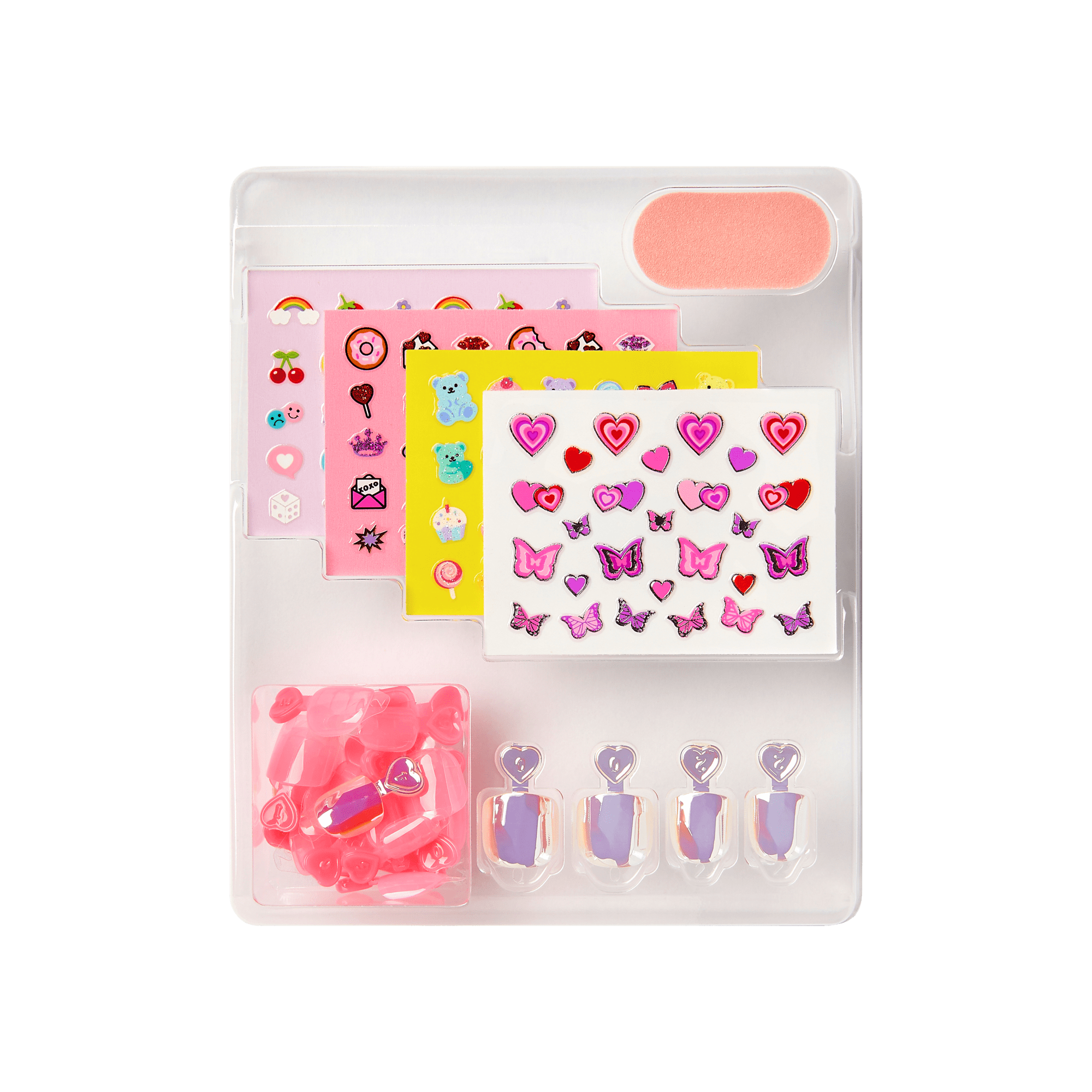 impress-mini-nail-artist-kit-wannabe-u-kids-press-on-nails-with-stickers-squoval image 5