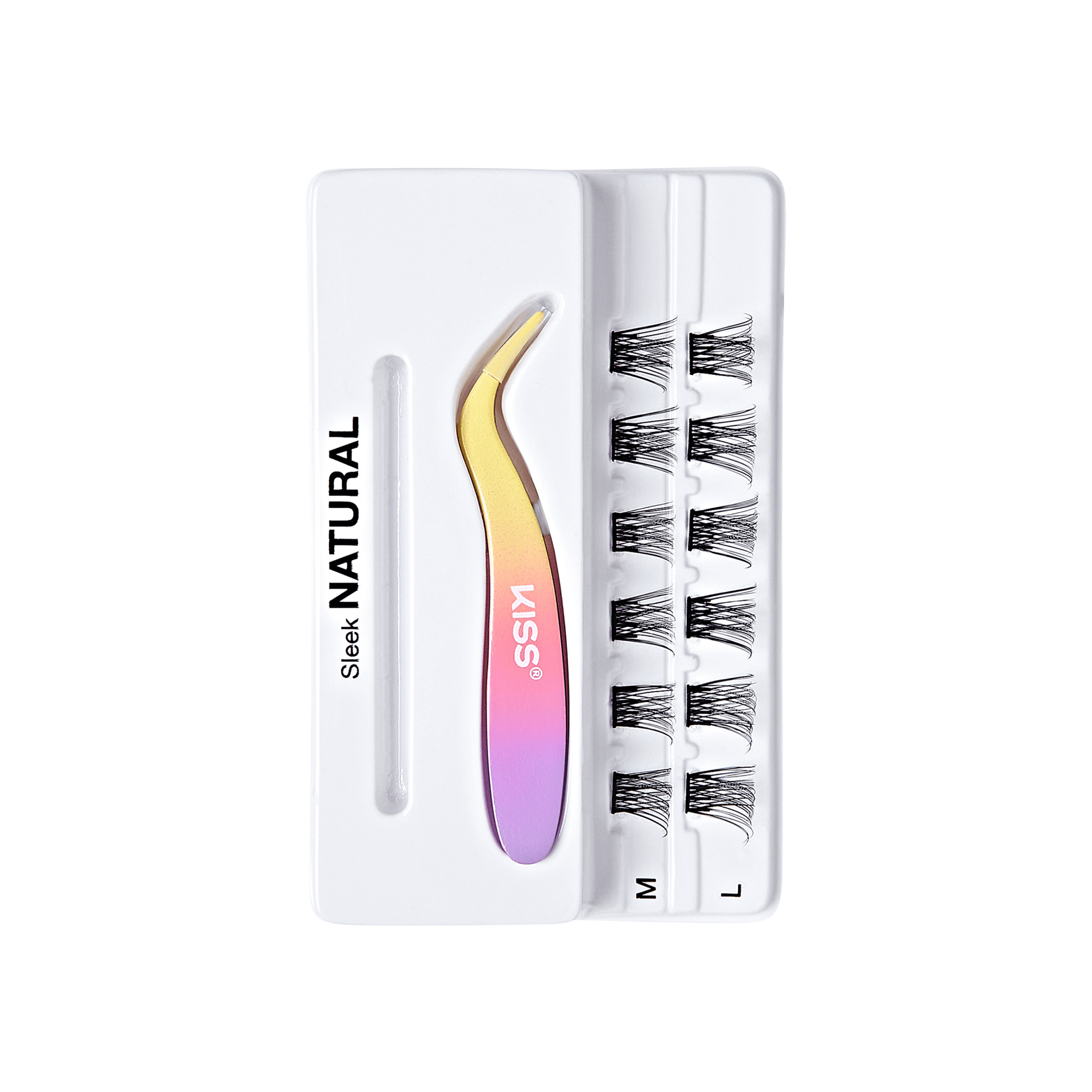 impress-falsies-pre-glued-false-eyelashes-minipack-sleek-12-lash-clusters-natura image 3