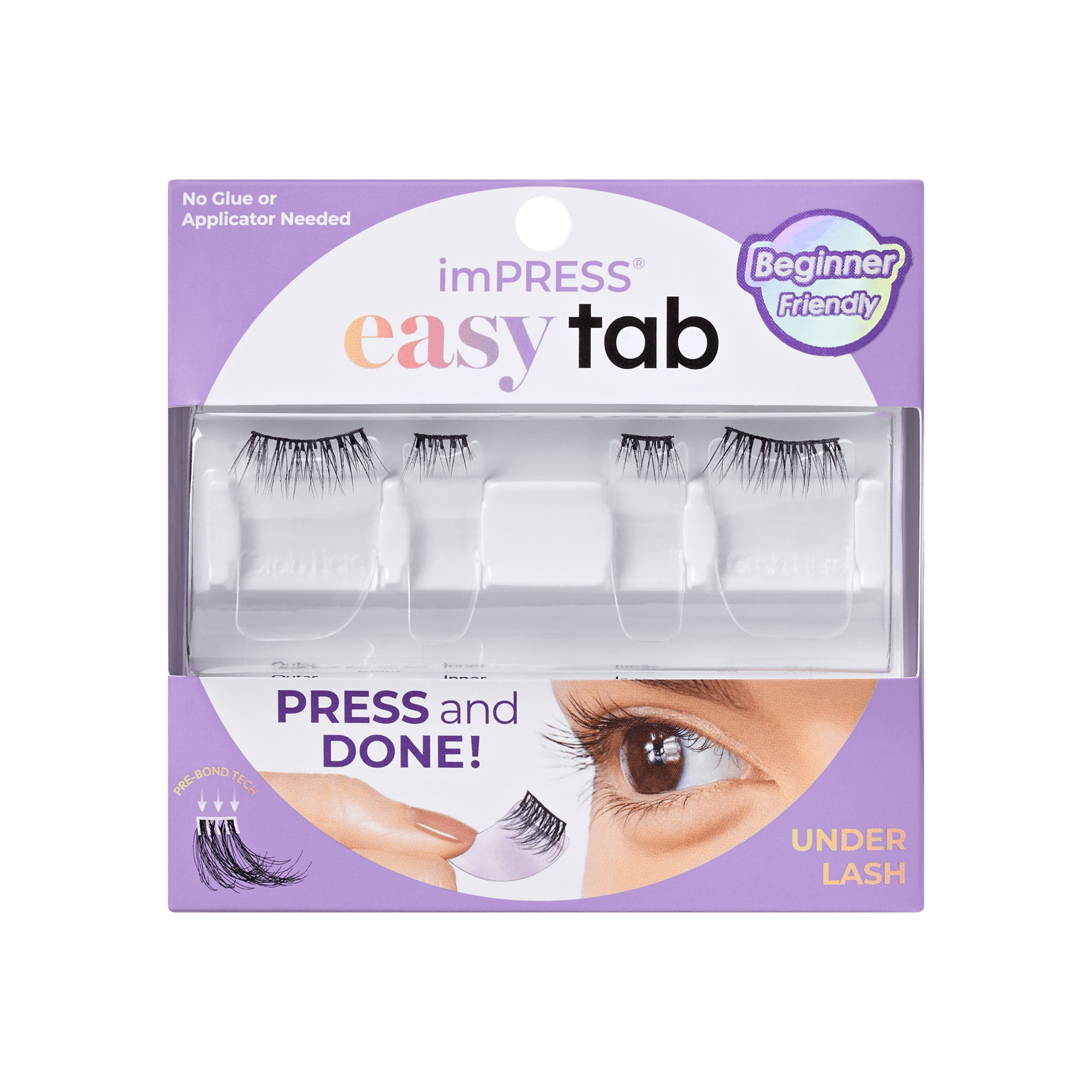 impress-falsies-easy-tab-pre-glued-false-eyelashes-authentic-natural-1-pair-half image 1