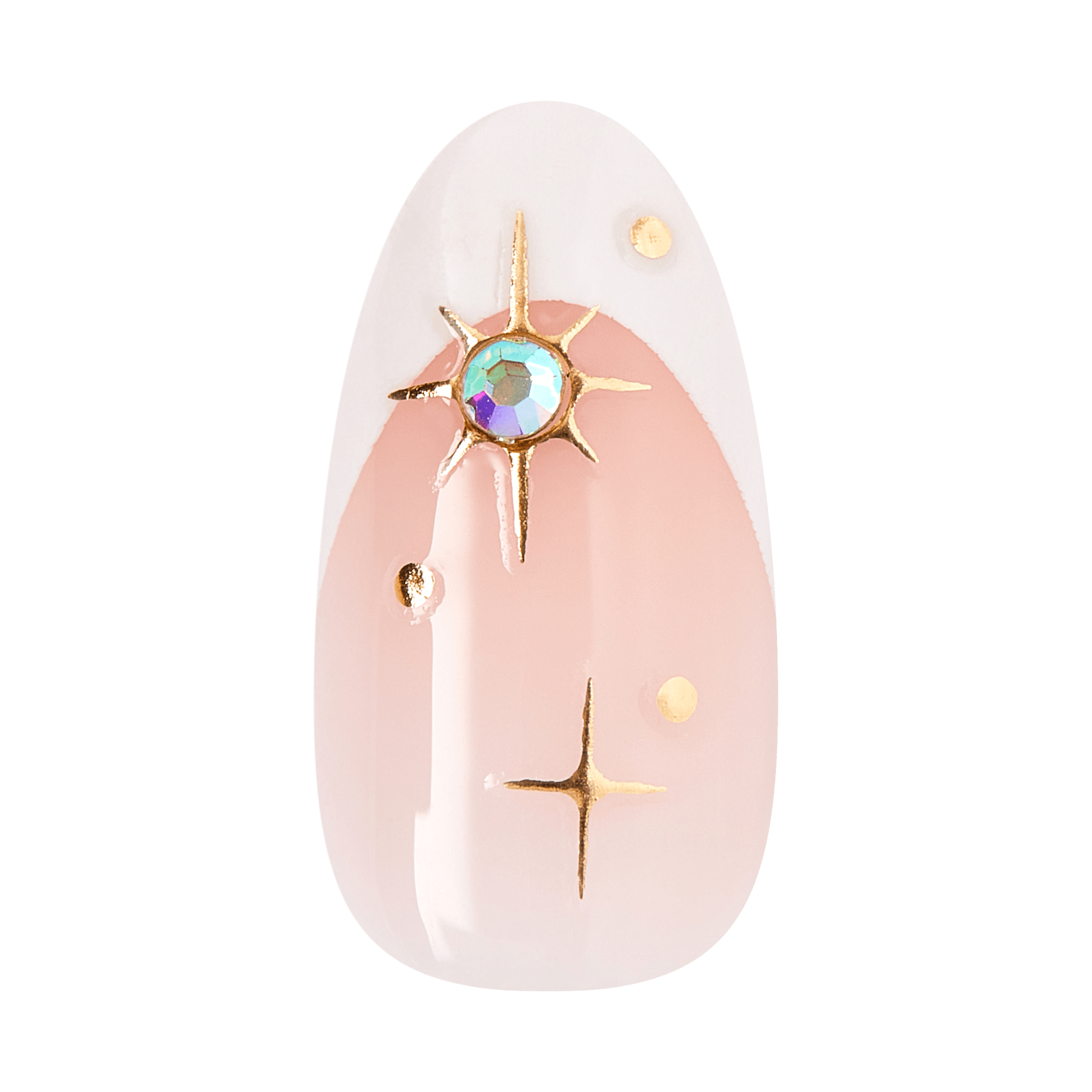 impress-star-player-no-glue-press-on-nails-3d-jewel-french-white-medium-almond-m image 5