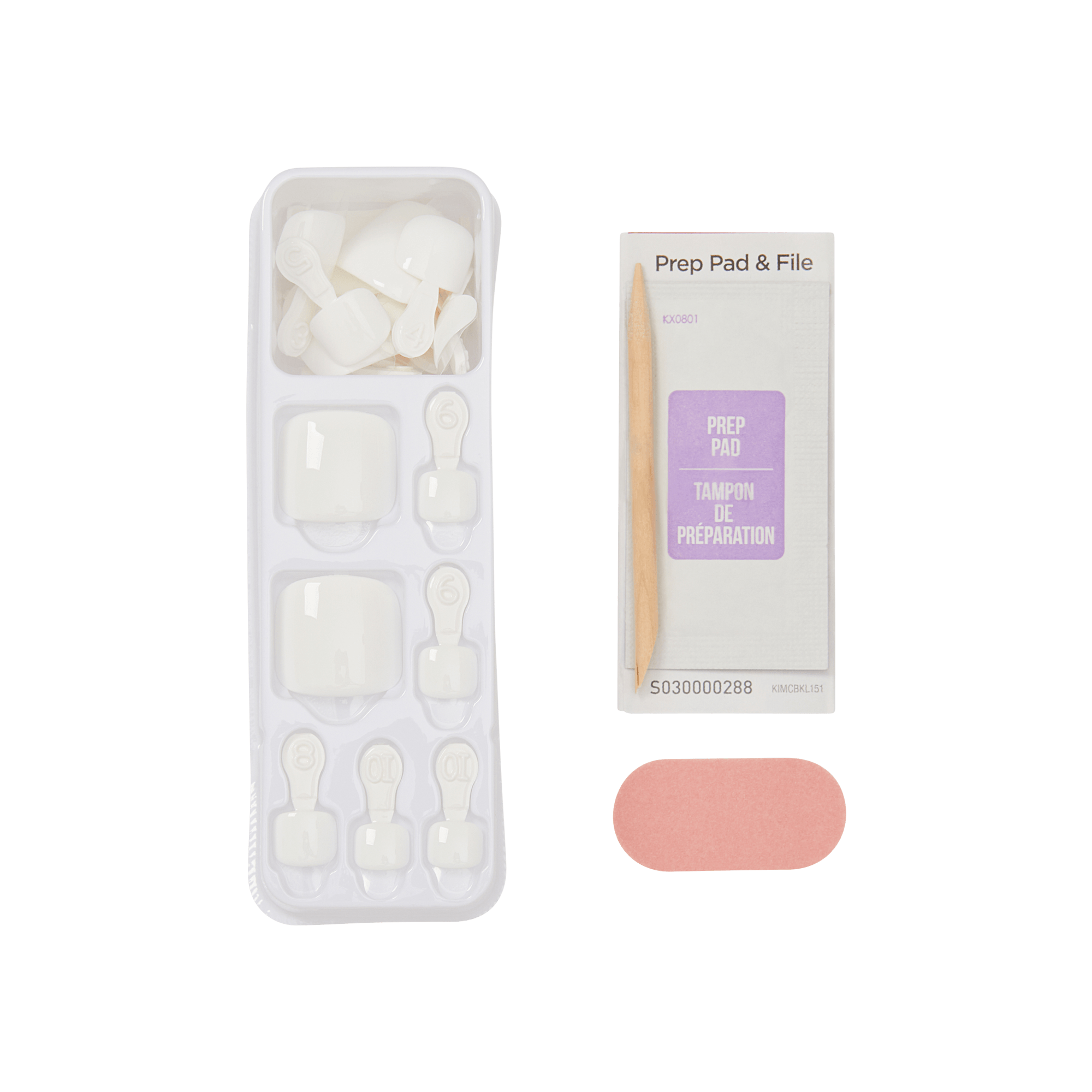 impress-color-no-glue-press-on-toenails-feel-the-beat-solid-white-short-squoval- image 4
